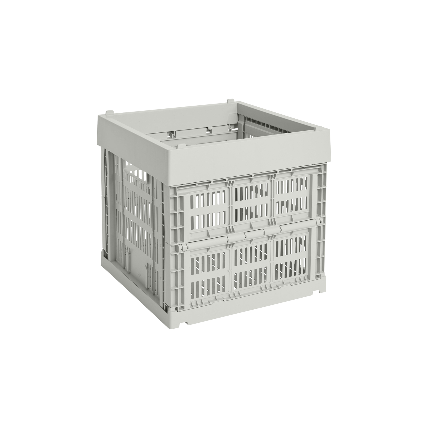 Hay Grey - Basket Colour Crate - Recycled Polypropylene - Designer Studio