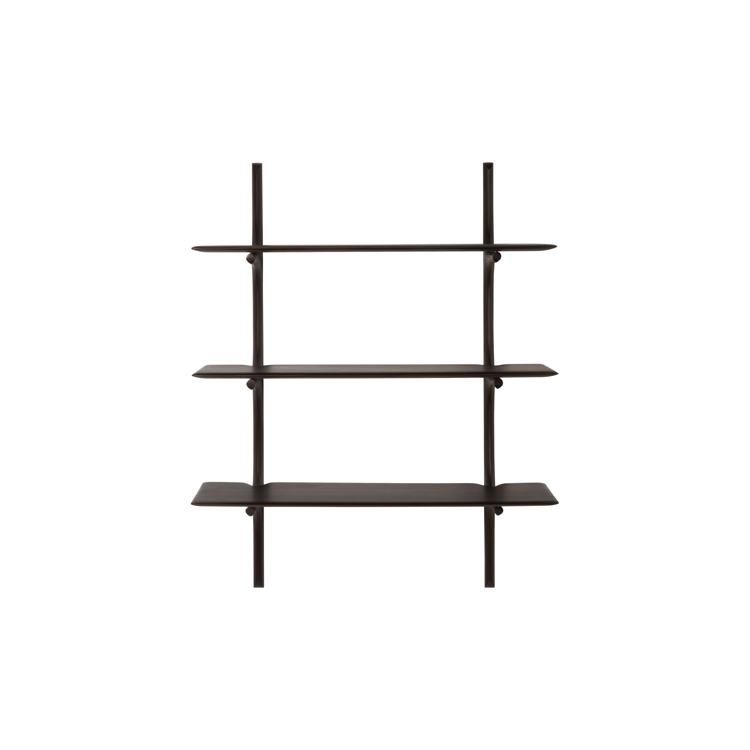 Ethnicraft Brown - Shelf Pi - Stained Solid Mahogany - Designer Alain Van Havre