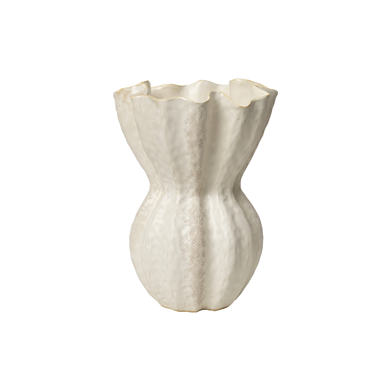 BROSTE COPENHAGEN - Vase Cori - Blanc - Céramique émaillée