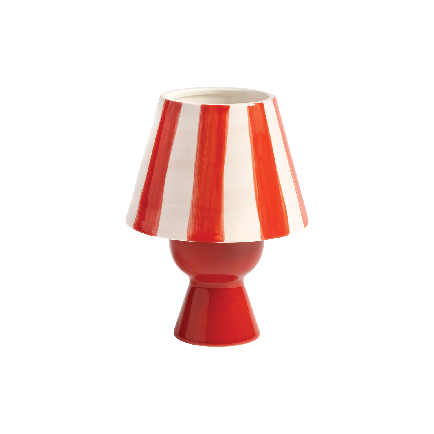 & klevering - Windlicht Cantine - Rot - emaillierte Keramik