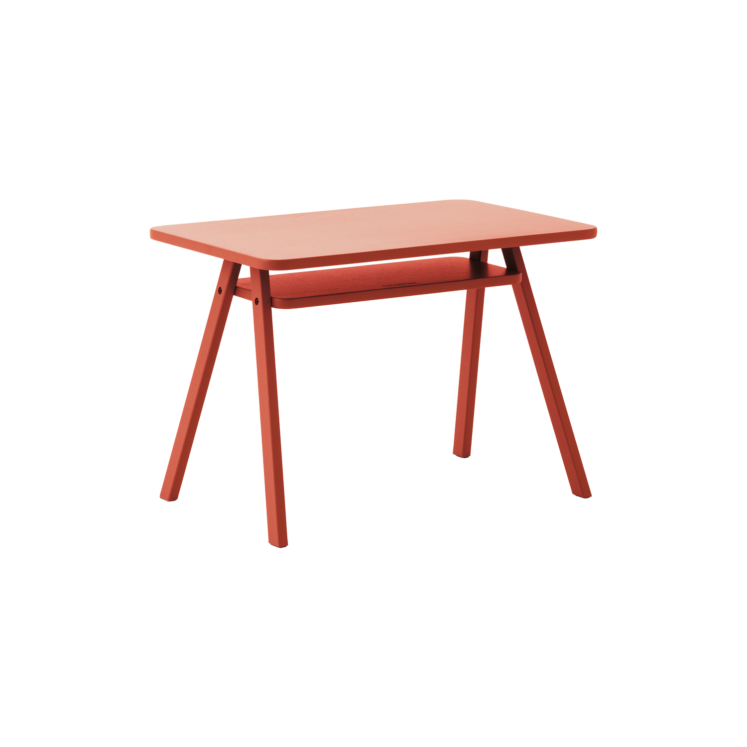 Nobodinoz Green/Red - Children's Desk Growing - Plywood - Designer Marc Venot