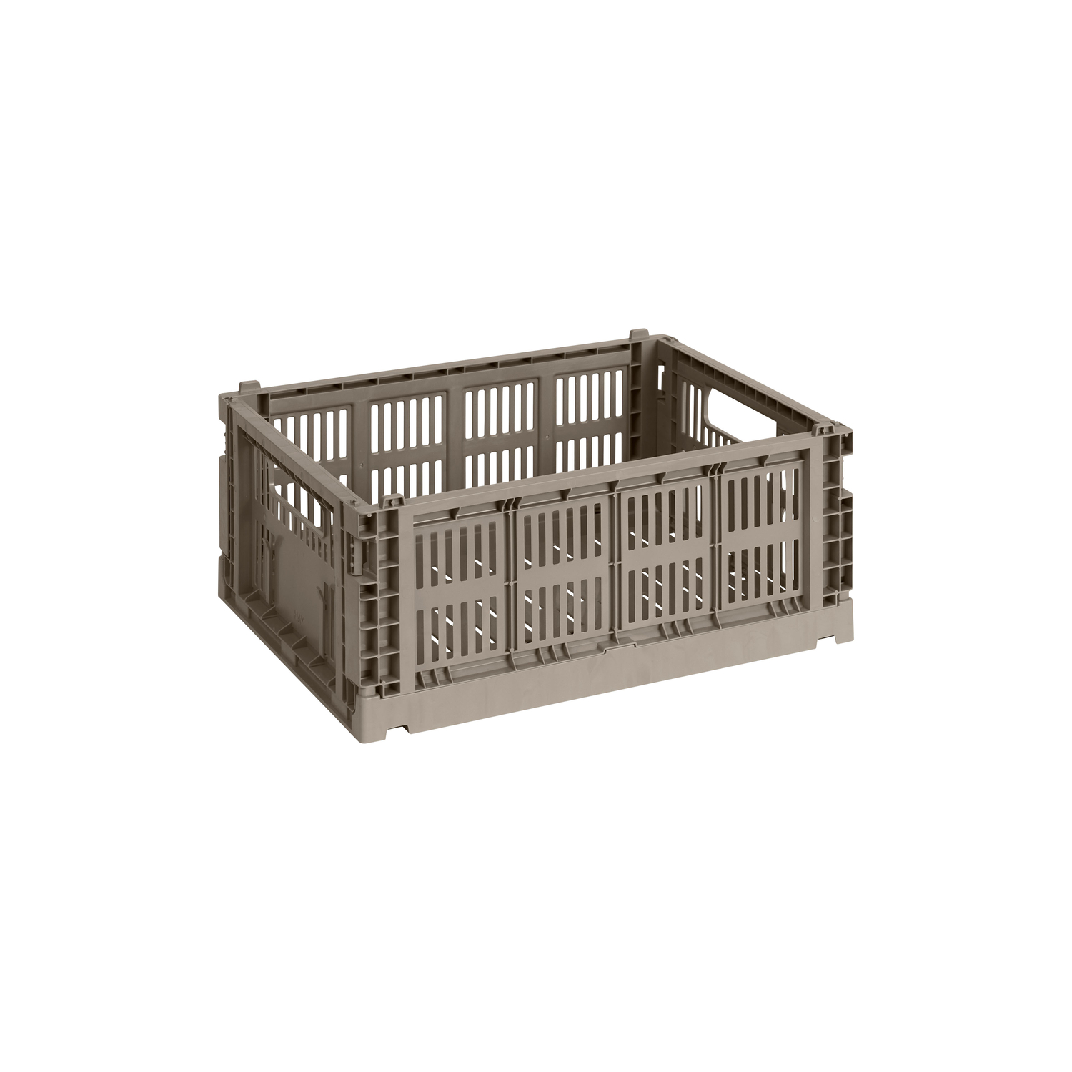 Hay Grey - Basket Colour Crate - Recycled Polypropylene - Designer Studio