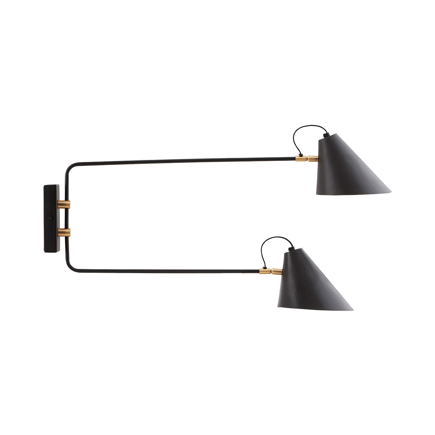 House Doctor Light/Black - Swivel Wall Club - Iron