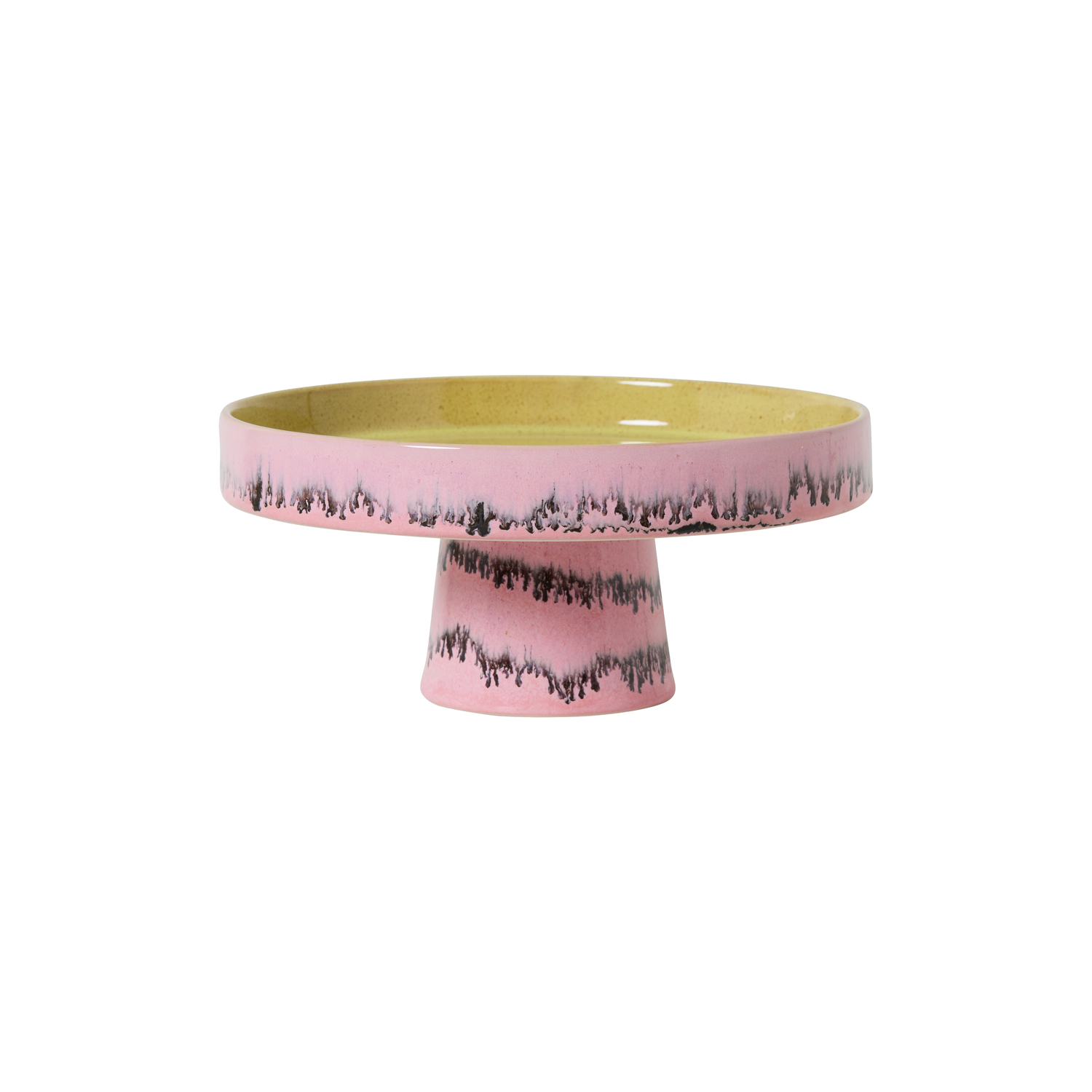 HK LIVING - Coupe sur pied 70s ceramics - Rose - Grès émaillé HK LIVING - Coupe sur pied 70s ceramics - Rose - Grès émaillé