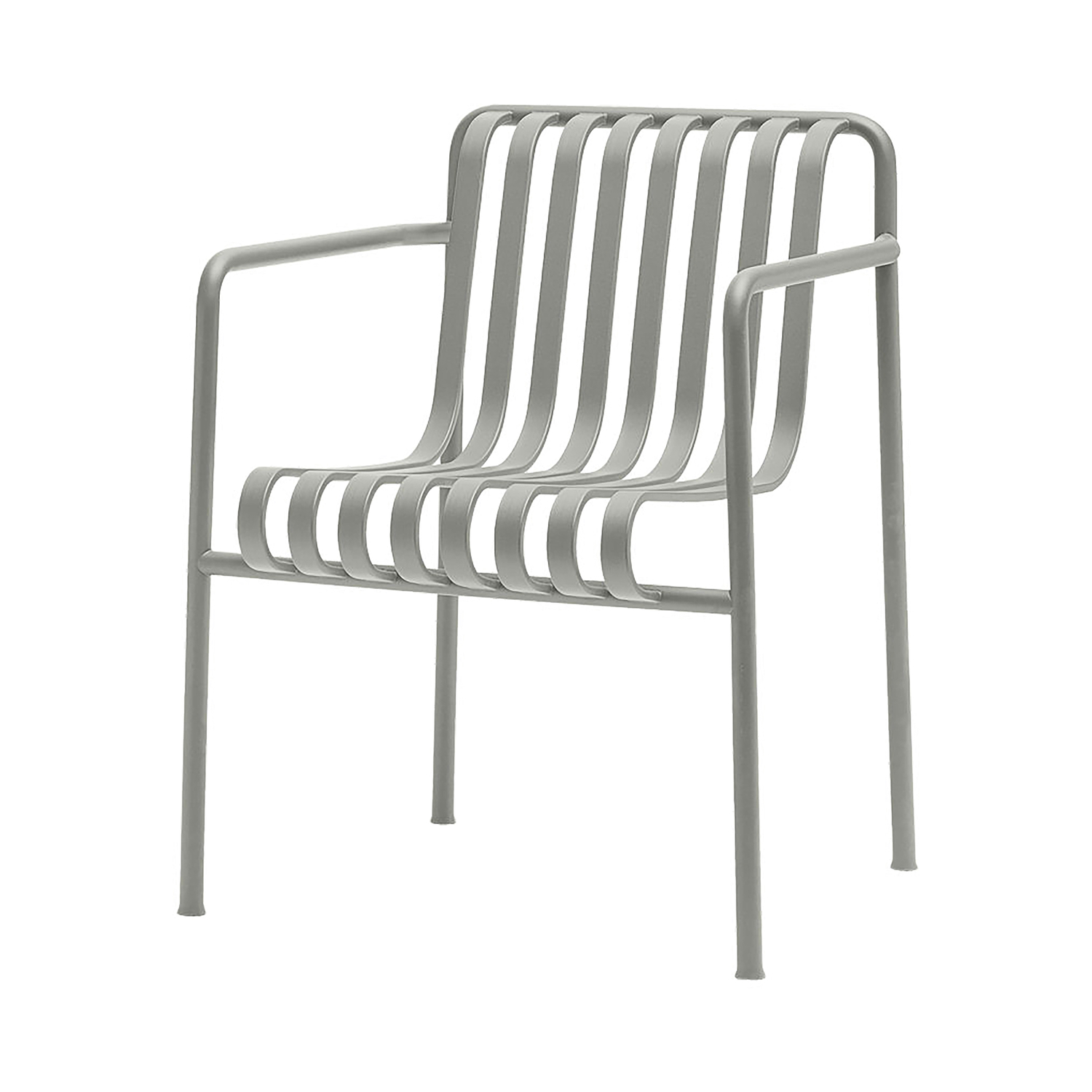 Hay Grey - Stackable Armchair Palissade - Epoxy Paint - Designer Ronan & Erwan Bouroullec