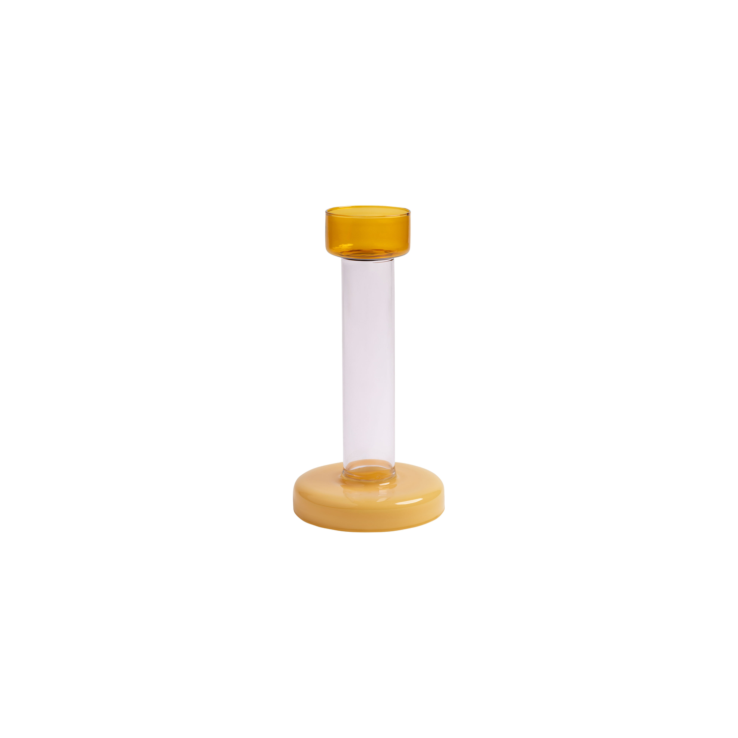 & Klevering - Candle Stick Bole - Orange - Borosilicated Glass - Designer Lex Pott