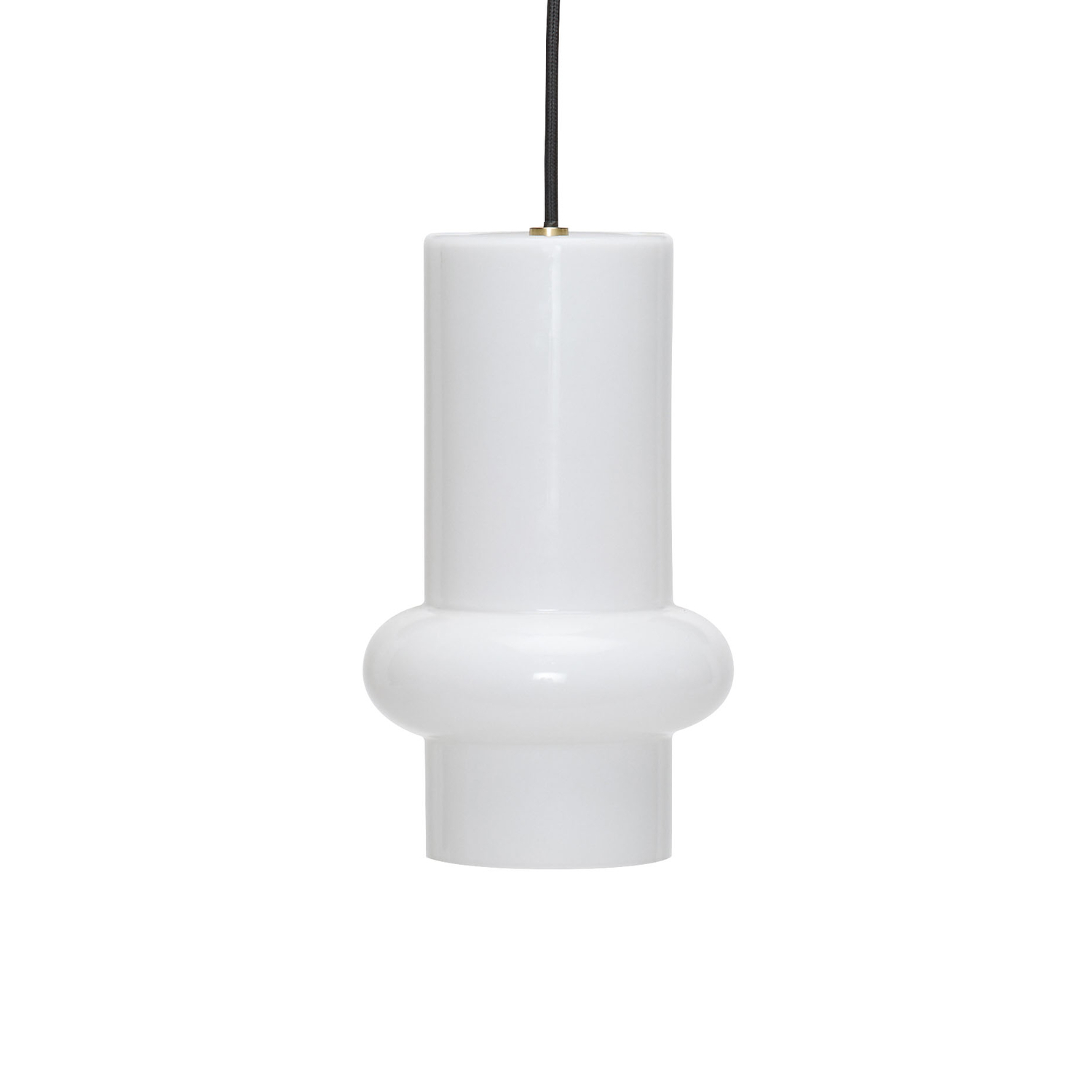 Hübsch White - Pendant Pilule - Mouth Blown Glass