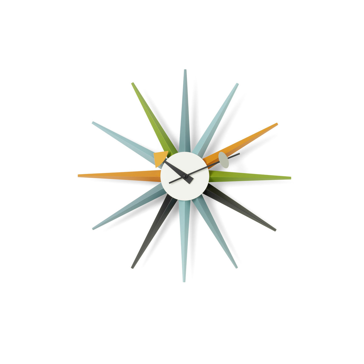 Vitra - Clock Nelson Clock - Multicoloured - Painted Solid Wood - Designer George Nelson