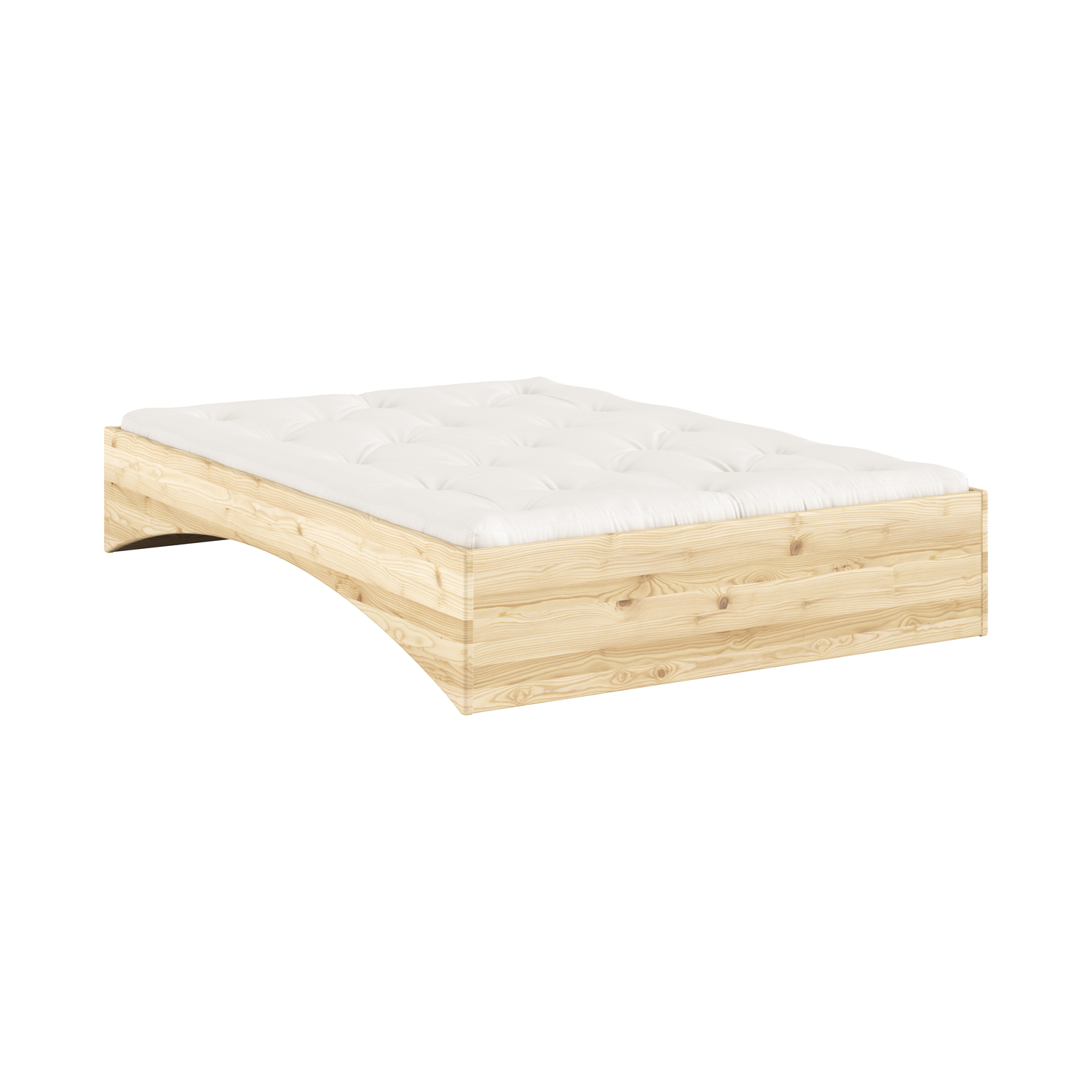 Karup Light/Grain - Double Bed Orbit - Natural Wood - Fsc-Certified Solid Pine - Designer Herman Studio