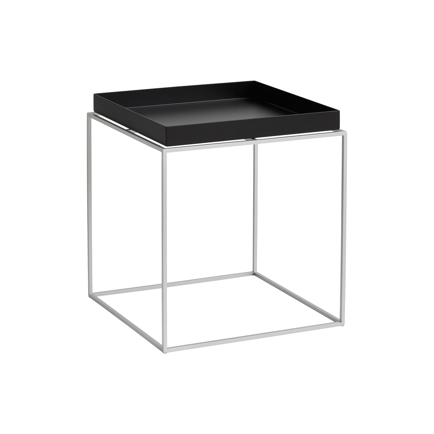 Hay - Table d'appoint Tray - Noir - Acier revêtu de silicone - Designer Hay Studio