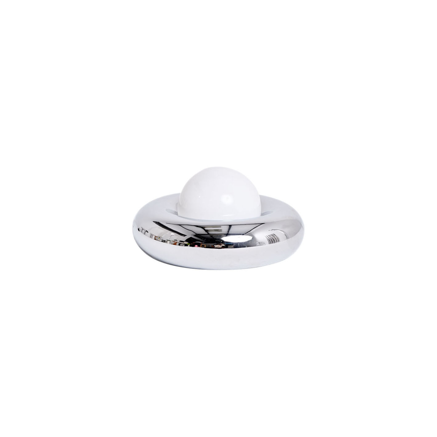 Axel Chay - Wall Light With Plug Donuts - Silver - Chromed Steel - Designer Axel Chay