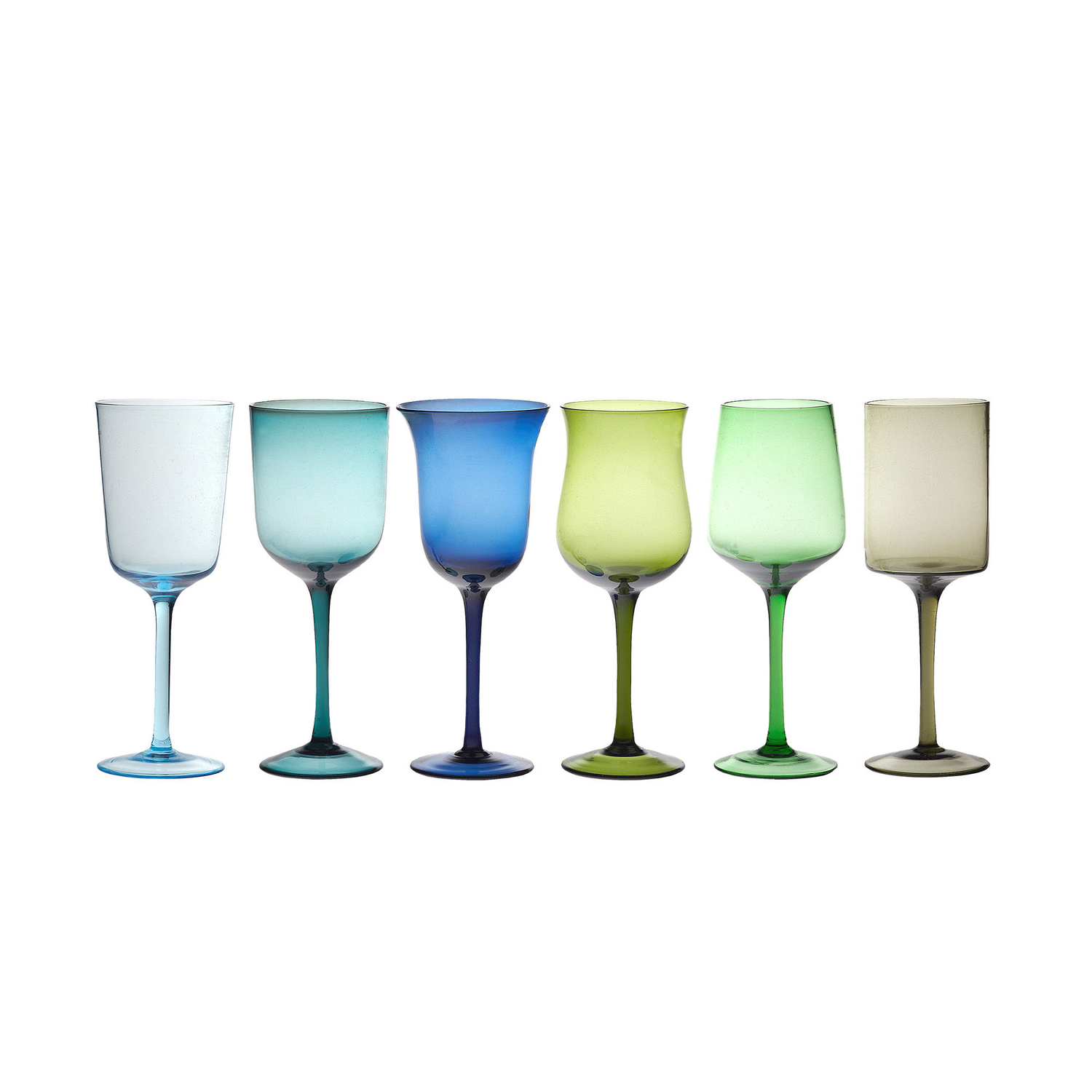 Bitossi Home - Set Of 6 Verres - Multicoloured - Blown Glass