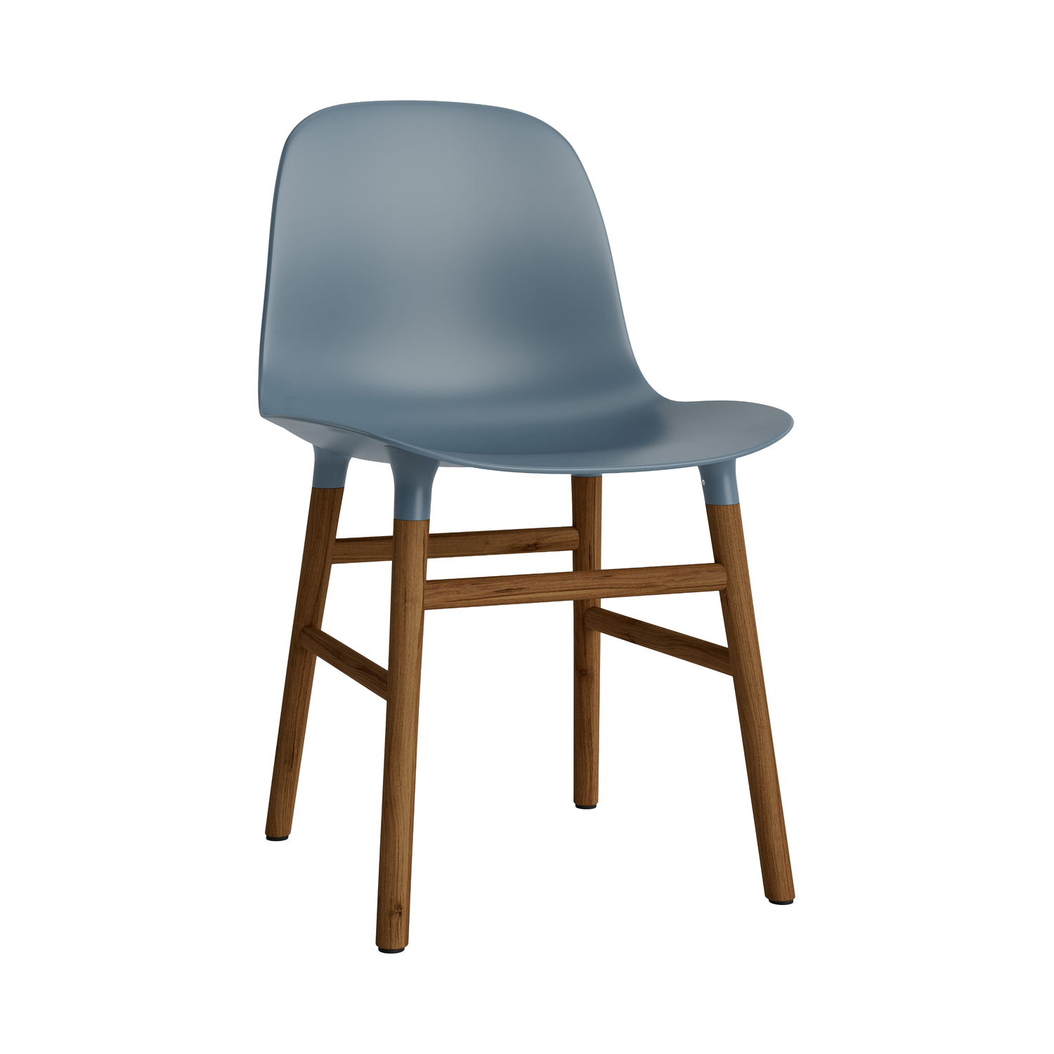 Normann Copenhagen Blue - Chair Form - Walnut - Designer Simon Legald