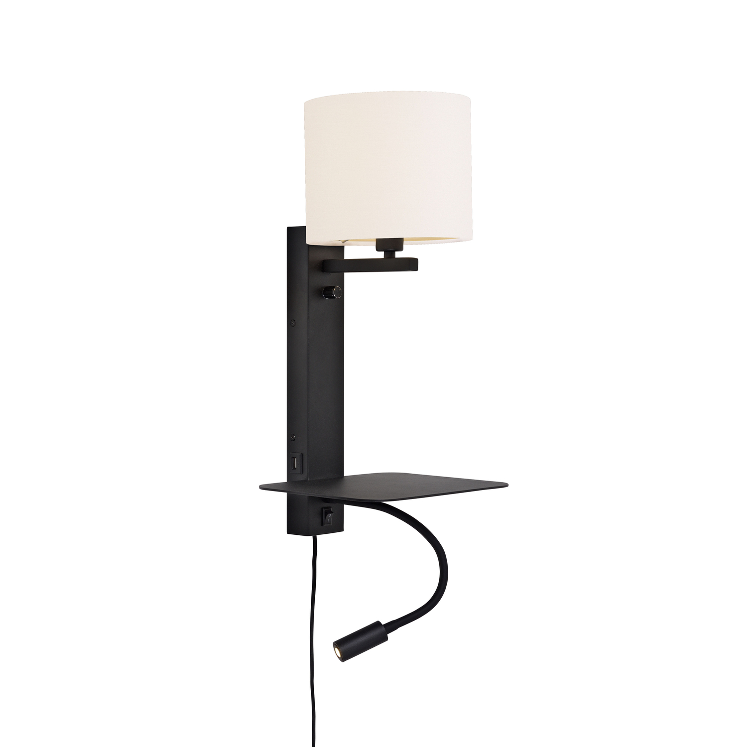 It's About Romi - Wall Light With Plug Florence - White - Iron