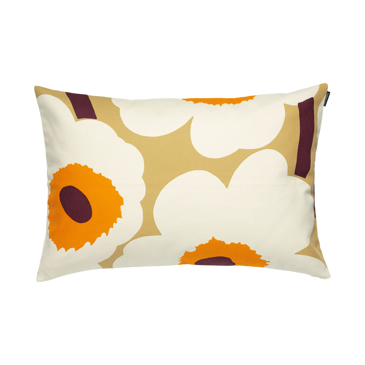 Marimekko Orange - Cushion Cover Unikko - Organic Cotton - Designer Maija Isola
