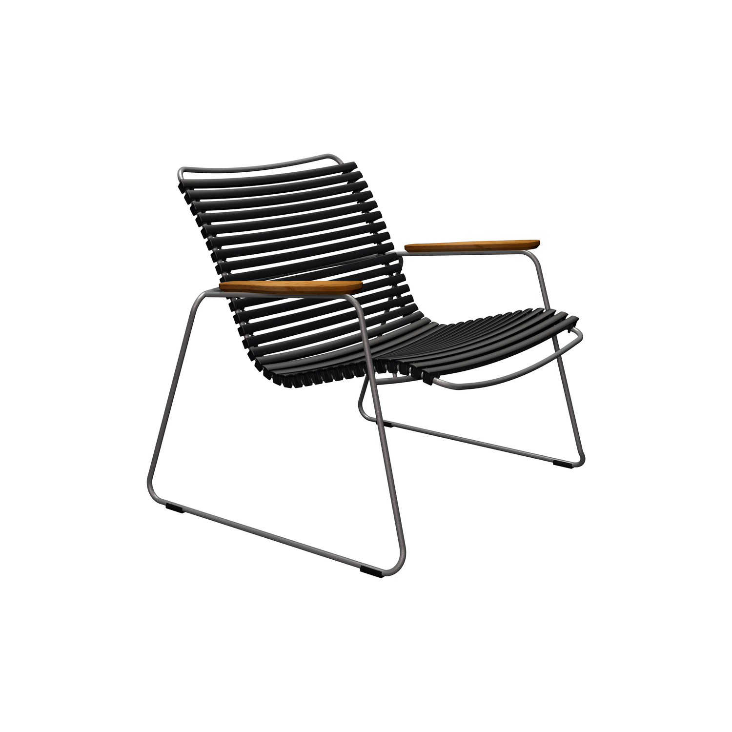 Houe Black - Low Armchair Click - Powder Coated Steel - Designer Henrik Pedersen