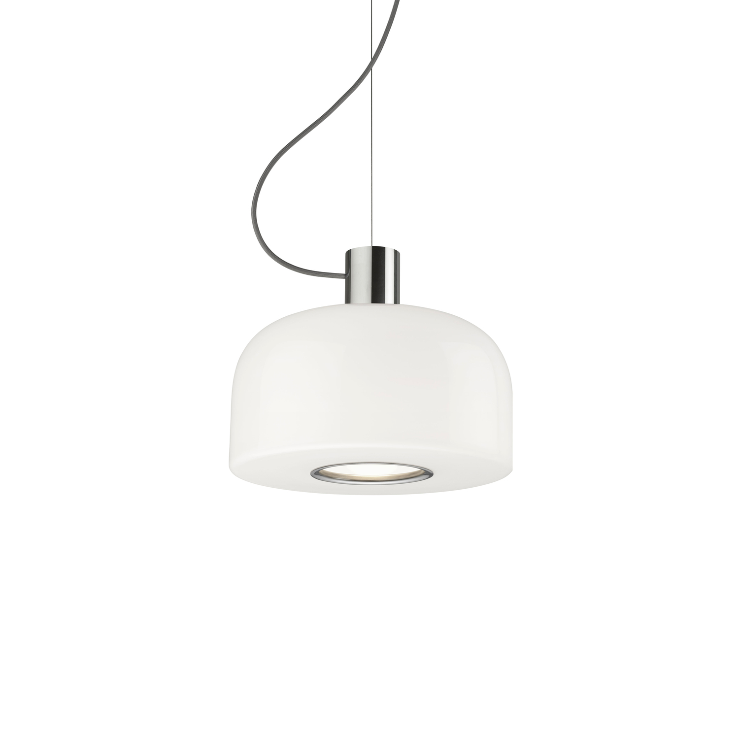 Flos Silver - Pendant Bellhop - Triplex Opaline Glass - Designer Barber & Osgerby