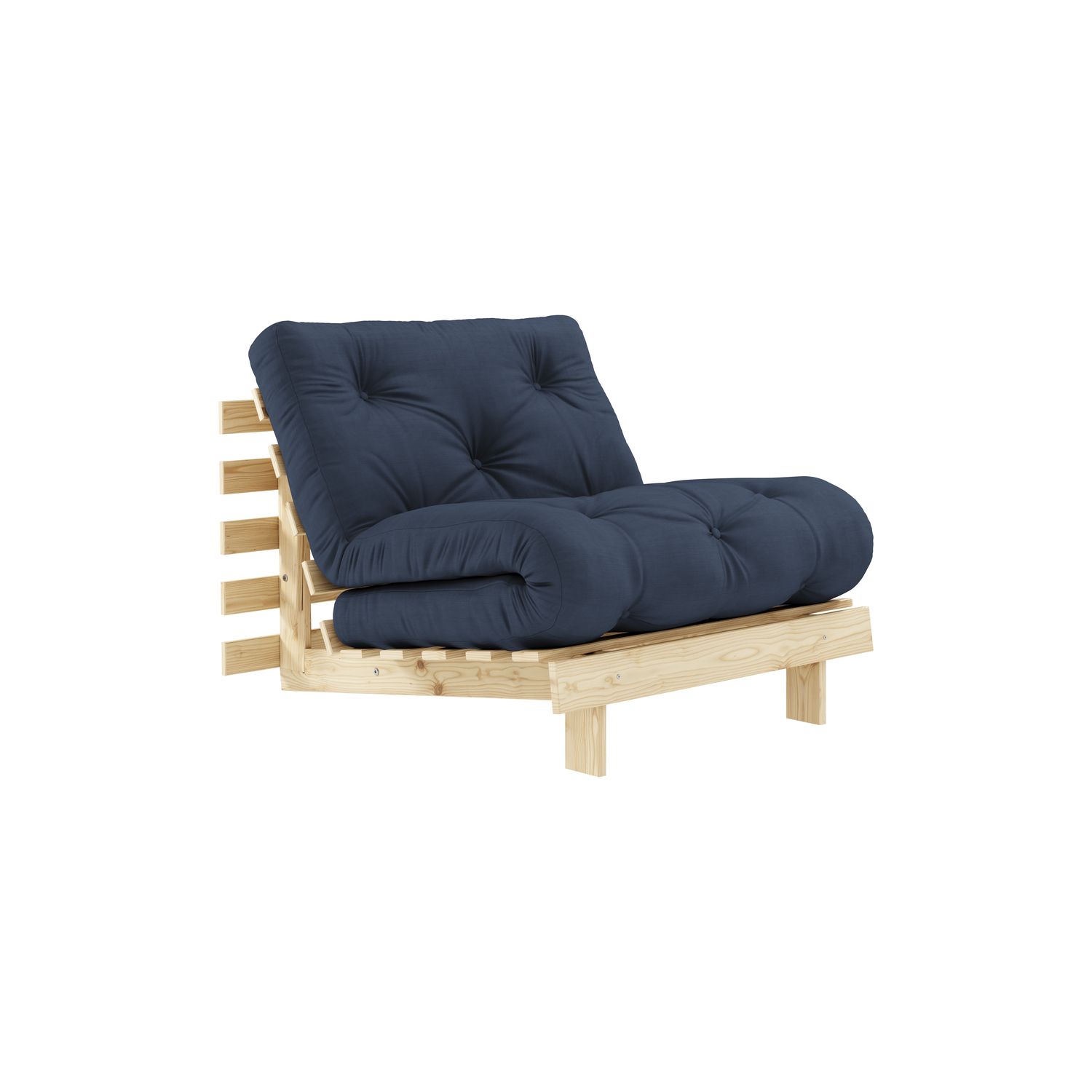 KARUP - Poltrona trasformabile Roots - Blu - Fibre riciclate miste