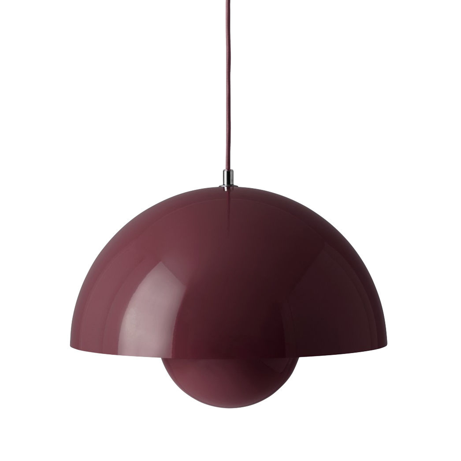 Tradition Purple &Tradition - Pendant Flowerpot - Lacquered Steel - Designer Verner Panton