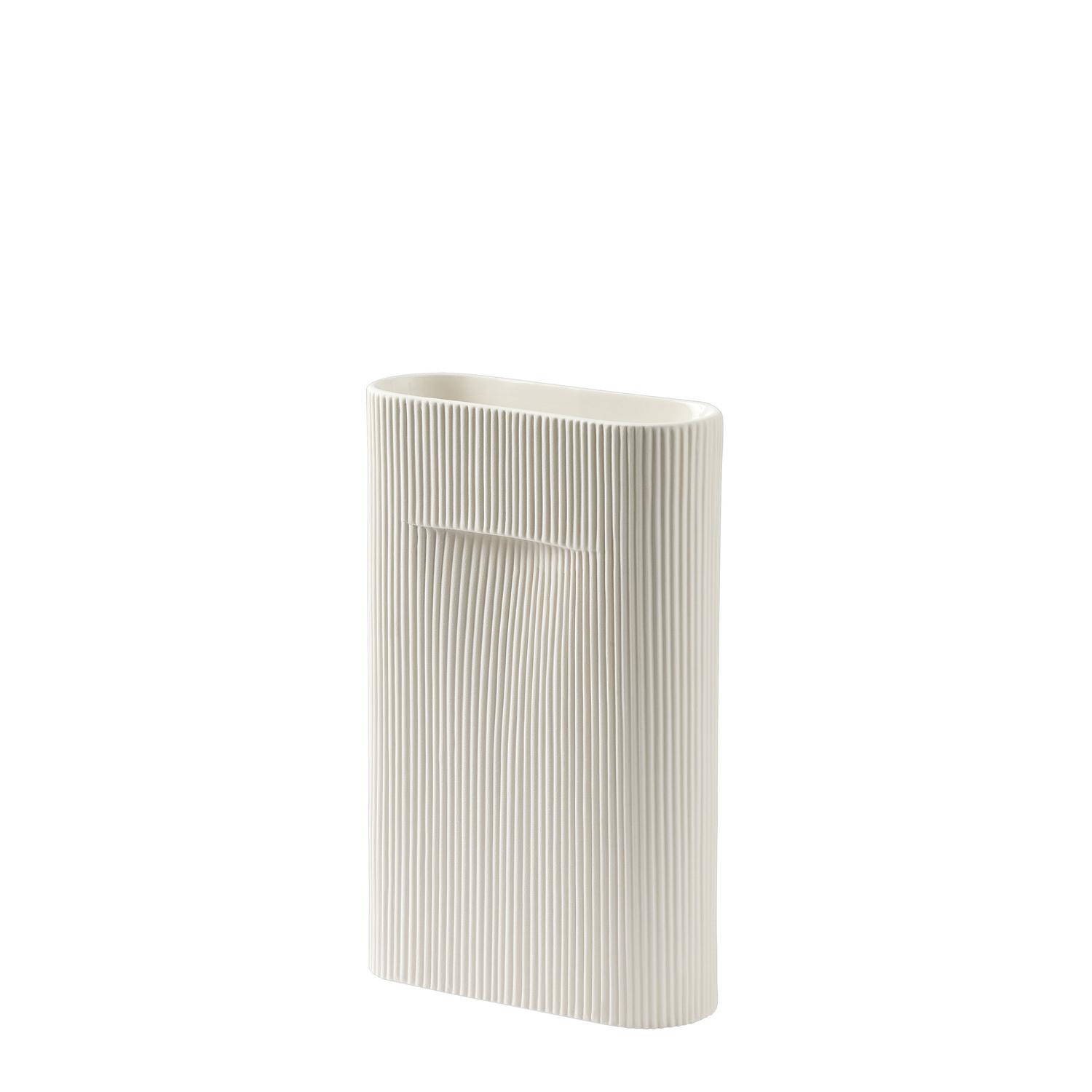 Muuto Blanc - Vase Ridge - Faïence - Designer Studio Kaksikko - Image 1