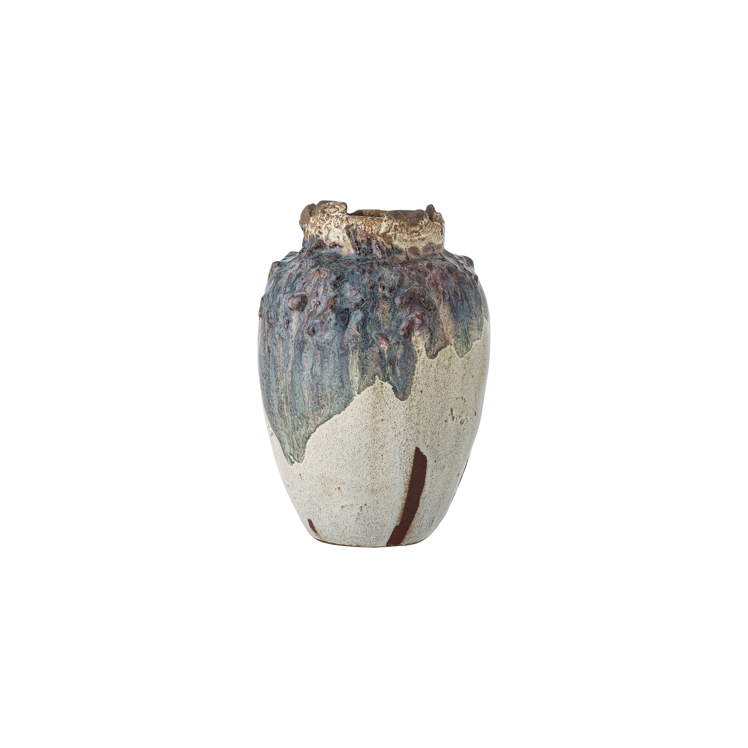 Bloomingville Beige - Vase Tauriel - Enamelled Sandstone