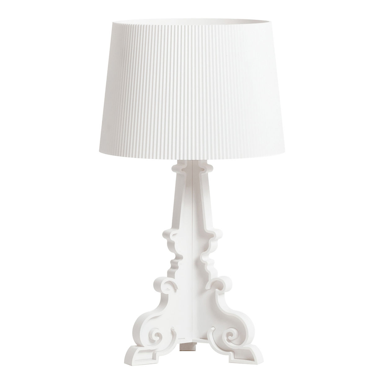 Kartell - Tischleuchte Bourgie - Weiß - Polycarbonat 2.0 - Designer Ferruccio Laviani