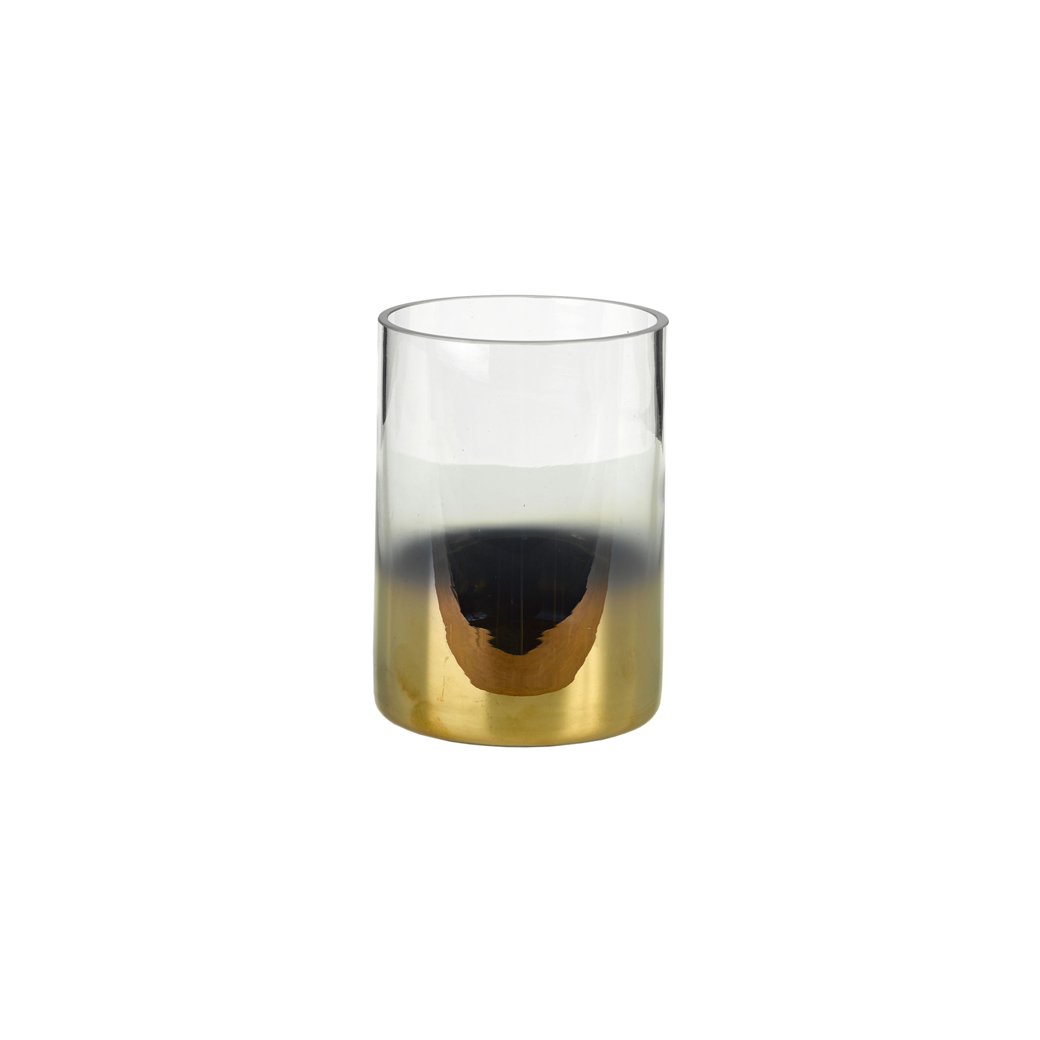 Pols Potten Golden - Candle Holder Half - Transparent - Glass