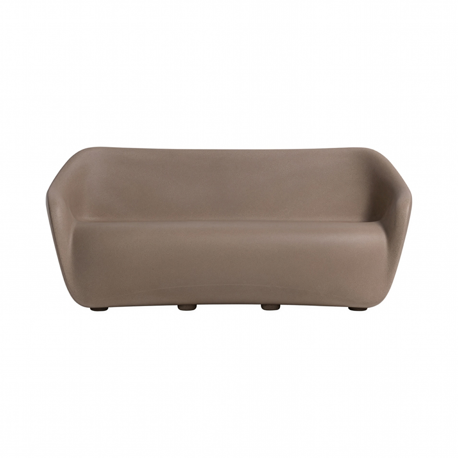 Slide - Canapé de jardin 2 places Reborn - Beige - Écothylène recyclé - Designer ecoBirdy