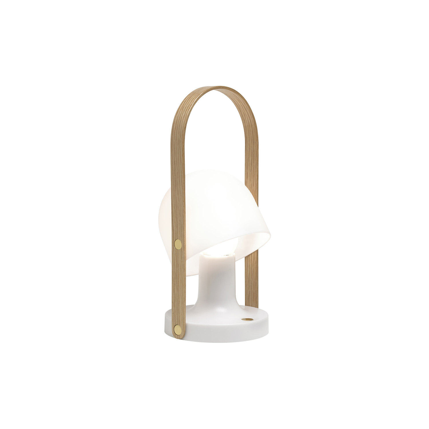 Marset - Lampe sans fil rechargeable Followme - Bois naturel - Contreplaqué de chêne - Designer Inma Bermúdez