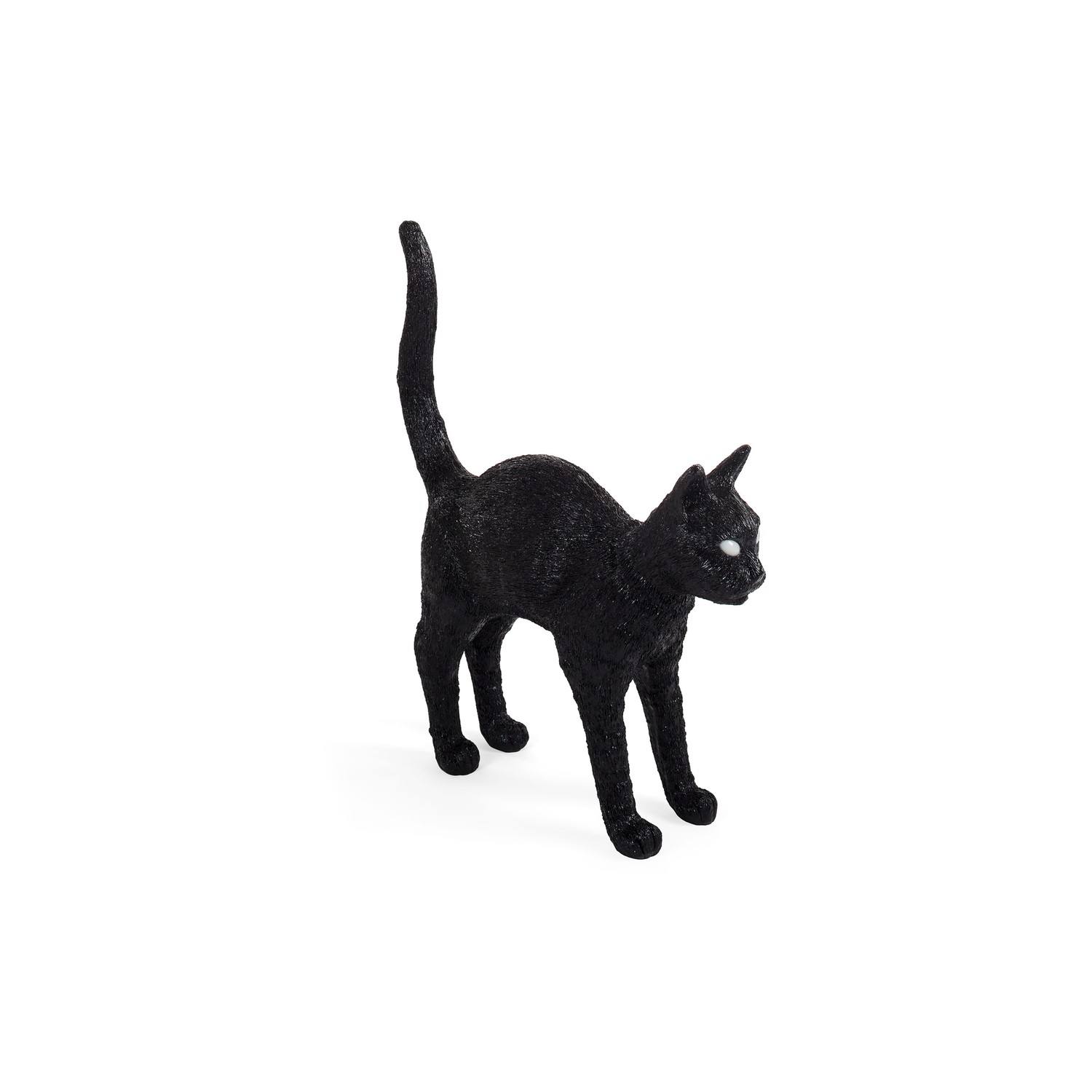 Seletti Black - Wireless Rechargeable Lamp Jobby The Cat - Resin - Designer Studio Job