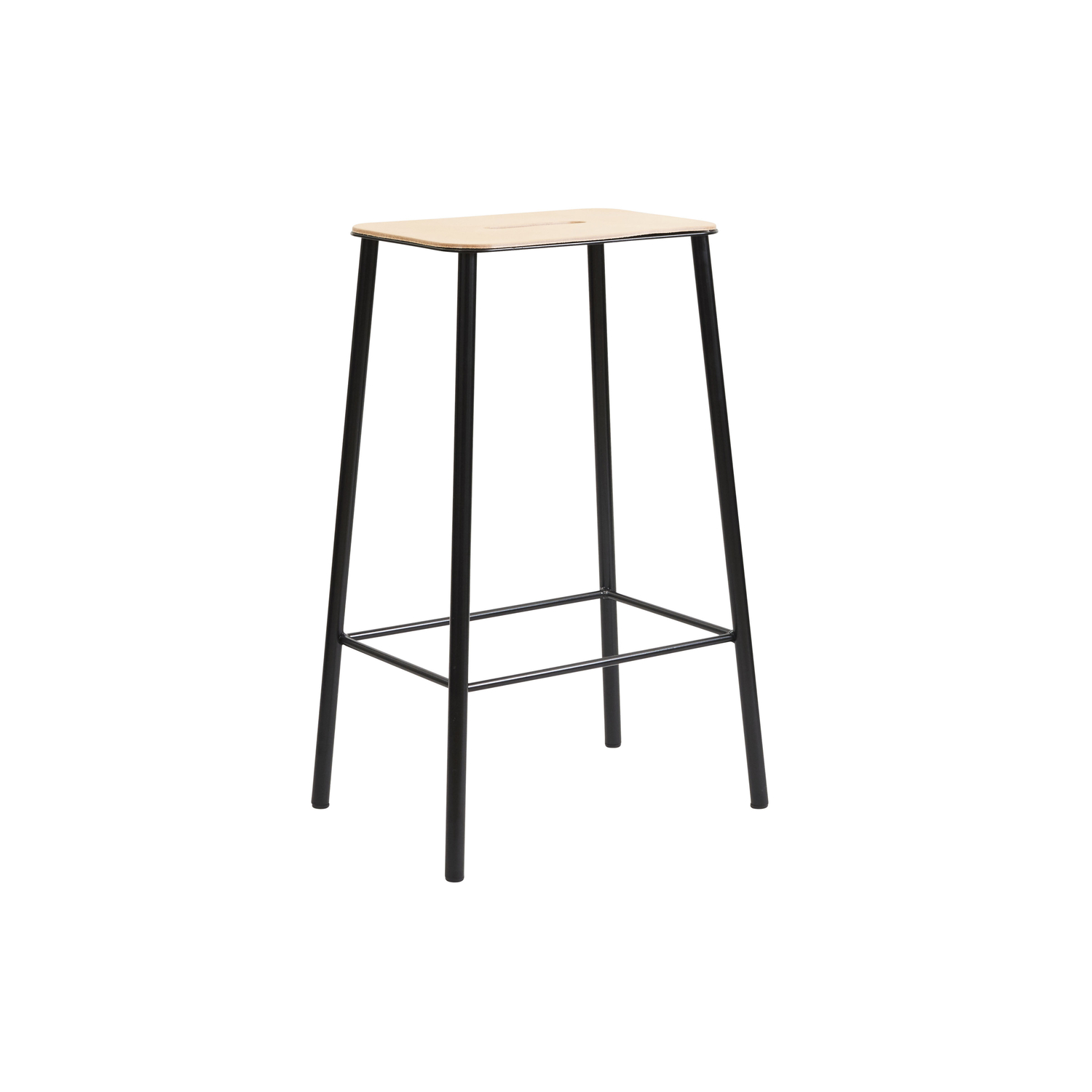 Frama Beige - Bar Stool Adam - Wood - Designer Toke Lauridsen