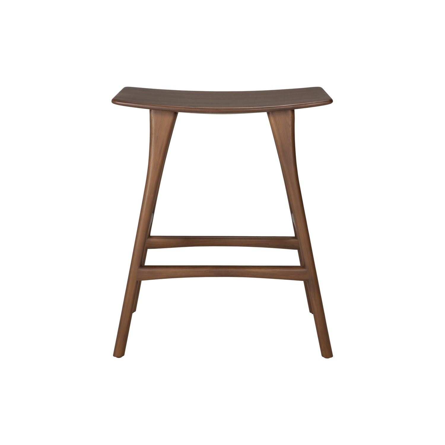 Ethnicraft Brown/Grain - Bar Stool Osso - Stained Solid Teak - Designer & Green