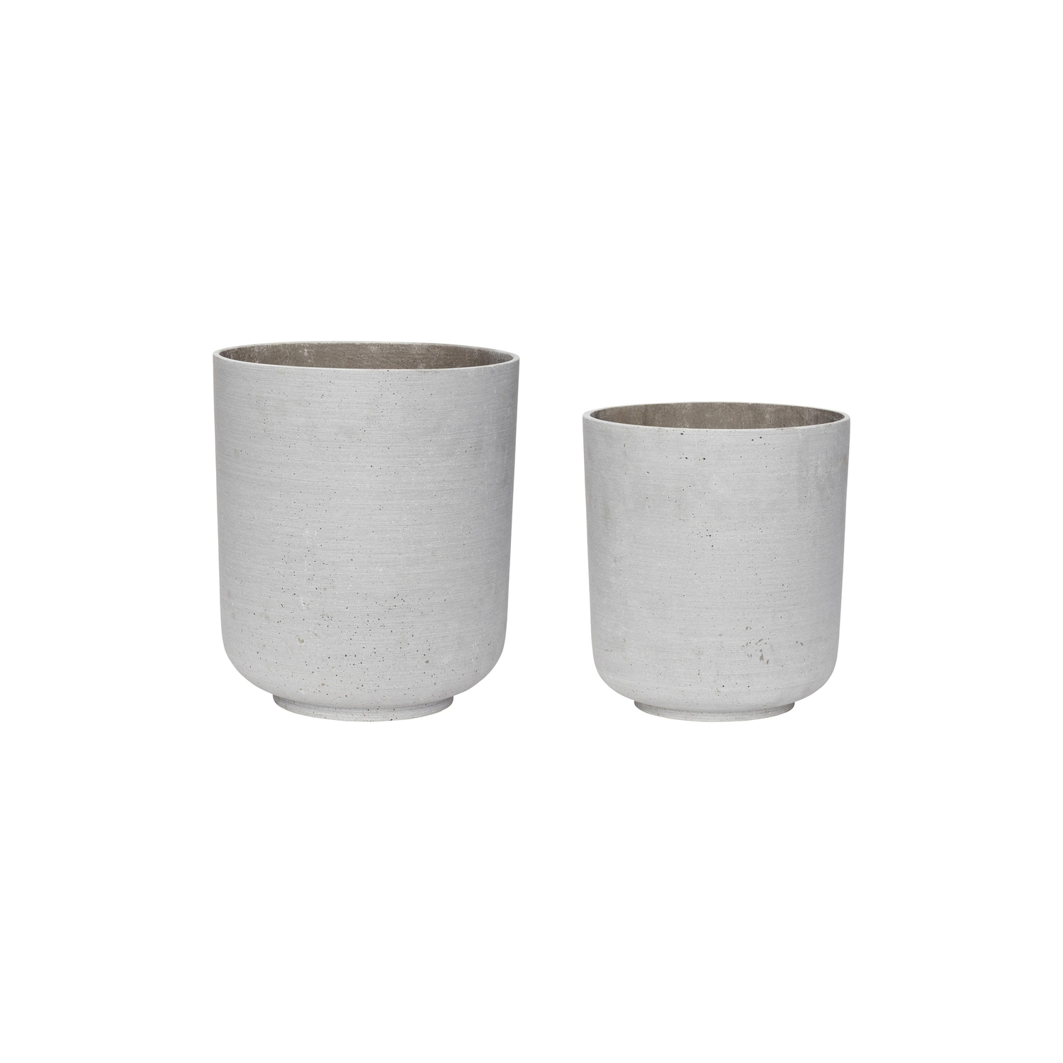 Hubsch Light/Gray Flowerpot - Set Of 2 Pieces - Image 2