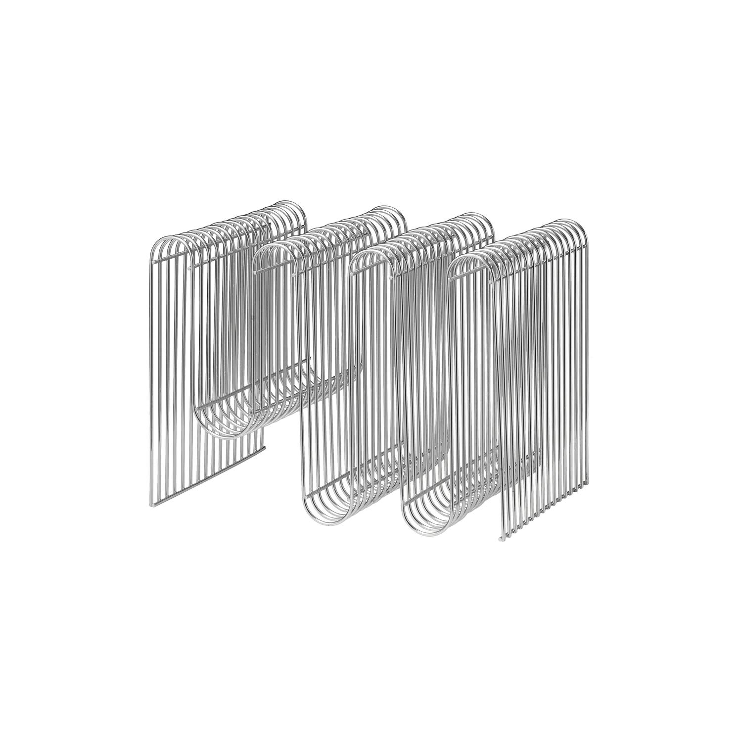 Aytm Silver - Magazine Holder Curva - Chrome Plated Iron