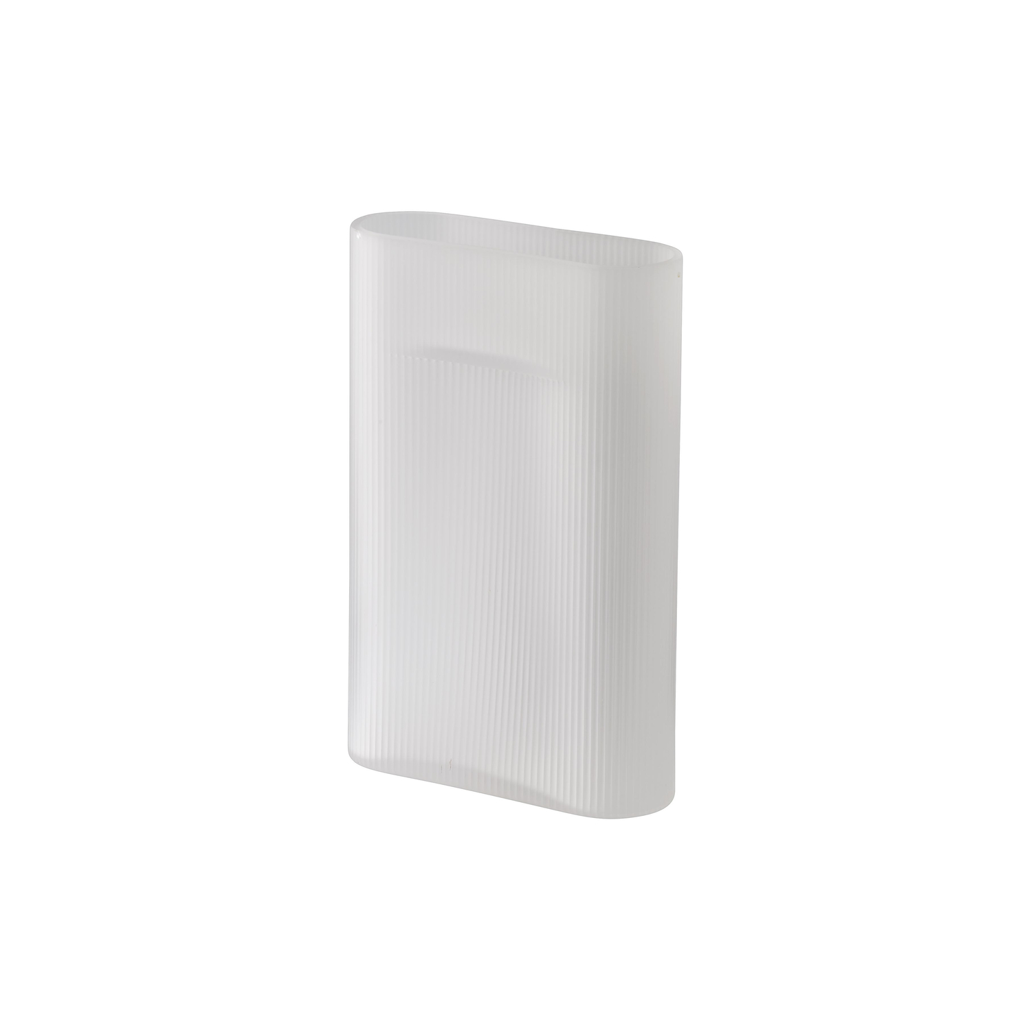 Muuto - Vasen Ridge - Weiß - Mattglas, Mundgeblasen - Designer Studio Kaksikko