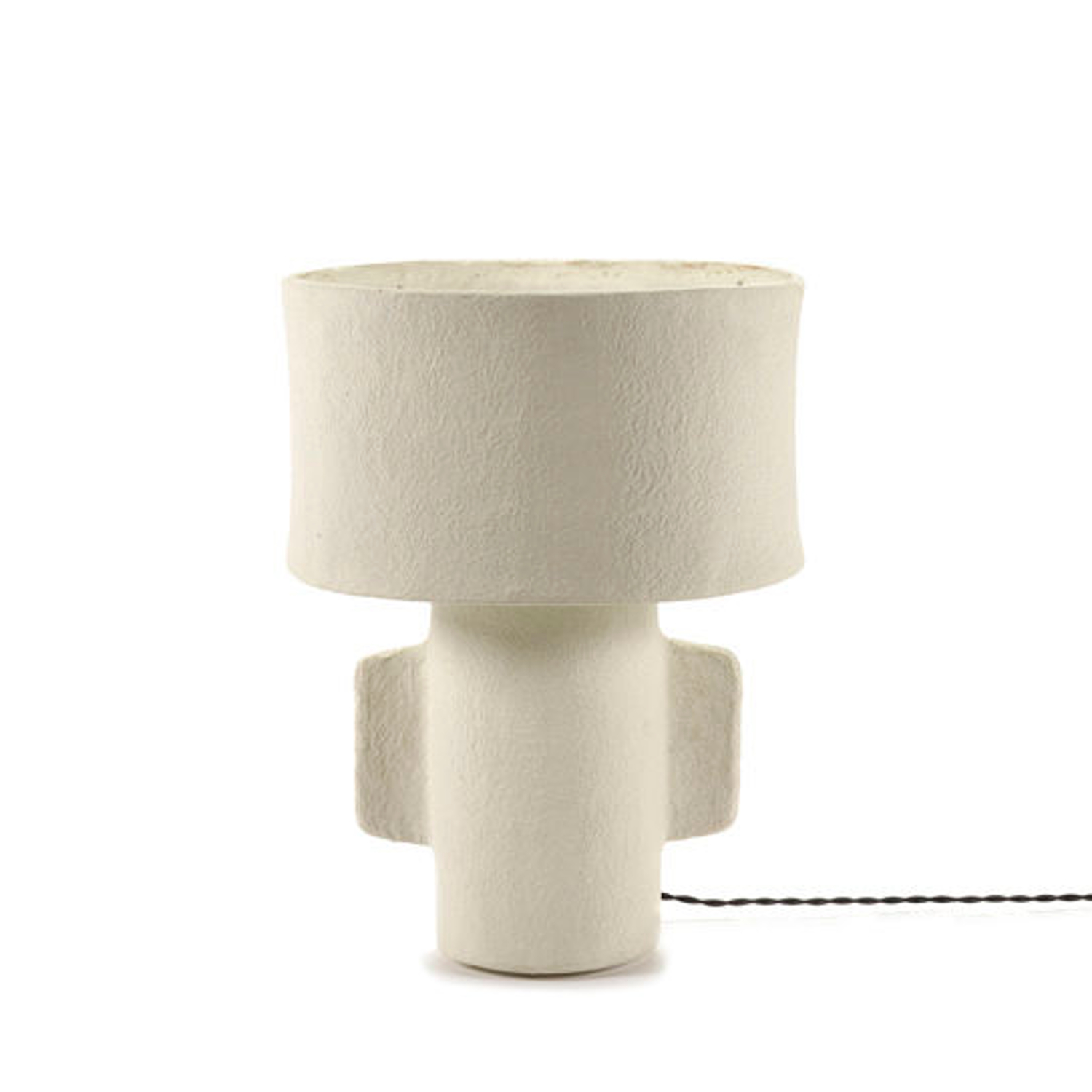 Serax - Tischleuchte Earth - Weiß - Recycelte Pappmaché - Designer Marie Michielssen