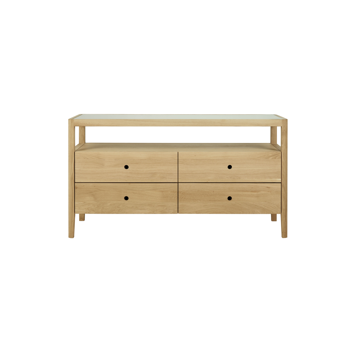 Ethnicraft - Chest Of Drawers Spindle - Natural Wood - Oiled Solid Oak - Designer Nathan Yong