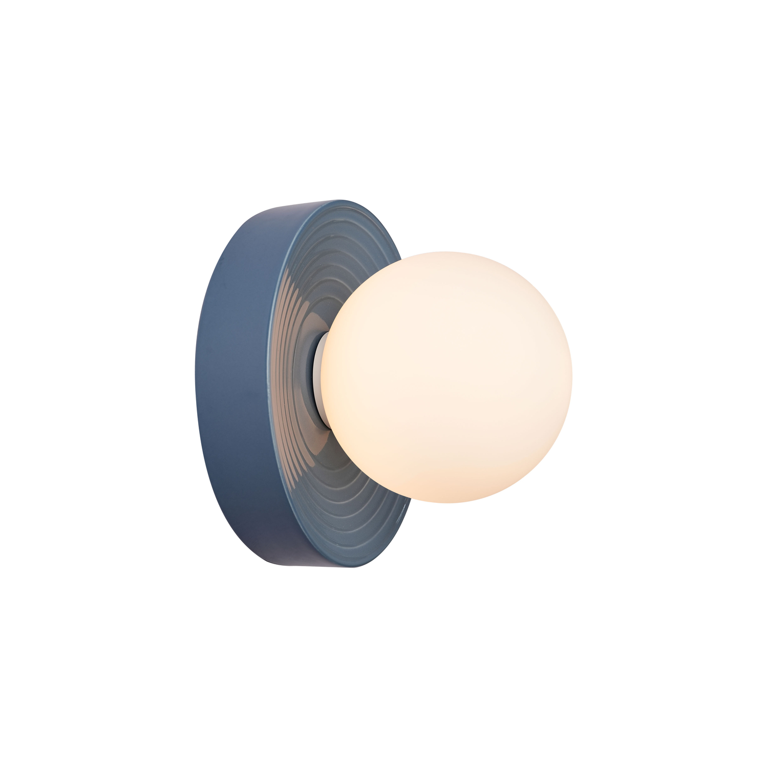 ELEMENTS LIGHTING - Lampada da parete Alicia - Blu - Vetro opalino