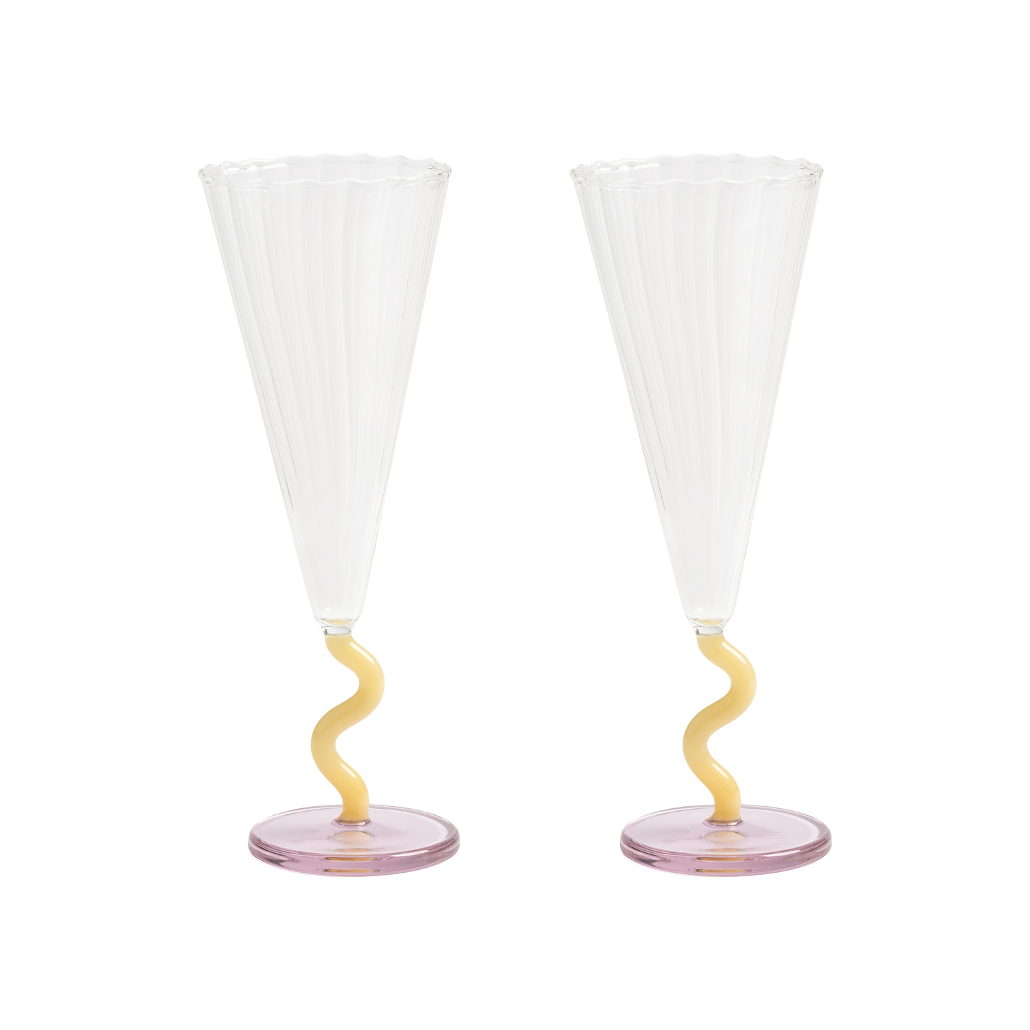 Klevering & - Set Of 2 - 18 Cl Marin - Multicoloured - Glass