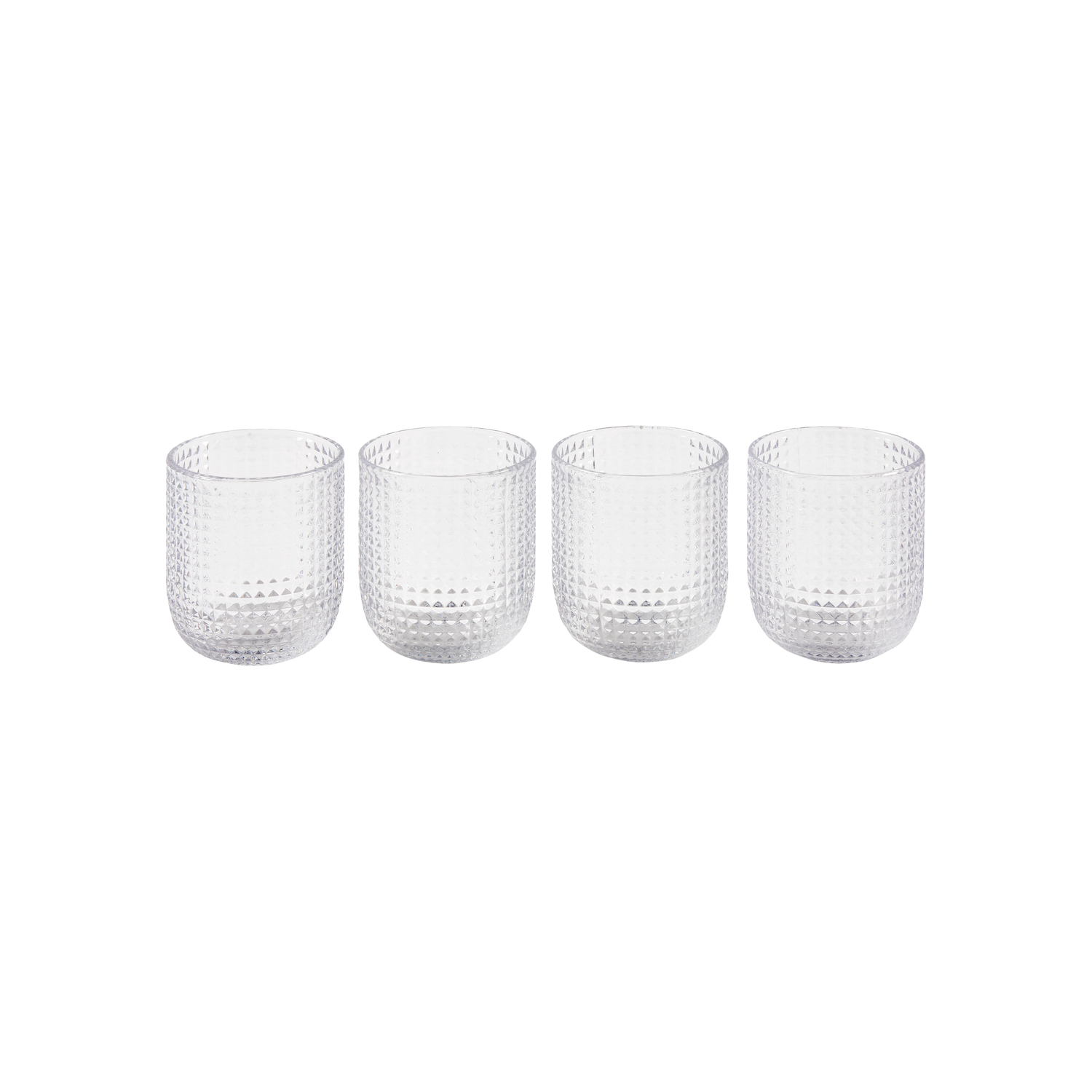 Pols Potten Gold - Set Of 4 - 300 Ml Rooftop - Transparent - Glass