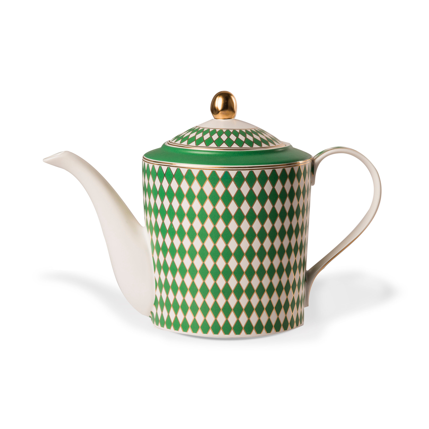 Pols Potten Green - Teapot Chess - Enamelled China