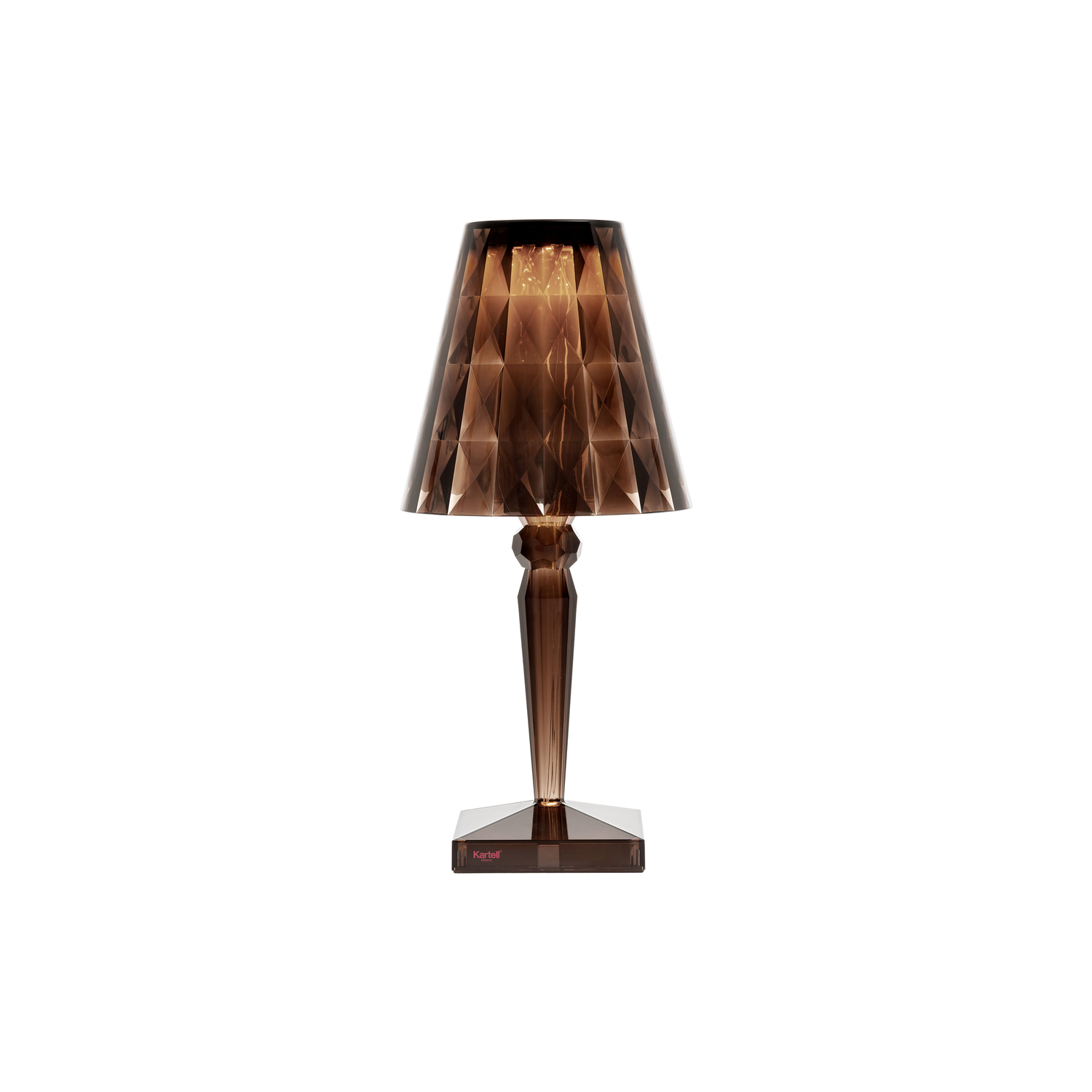 Kartell Brown - Wireless Rechargeable Outdoor Lamp Battery - Pmma - Designer Ferruccio Laviani