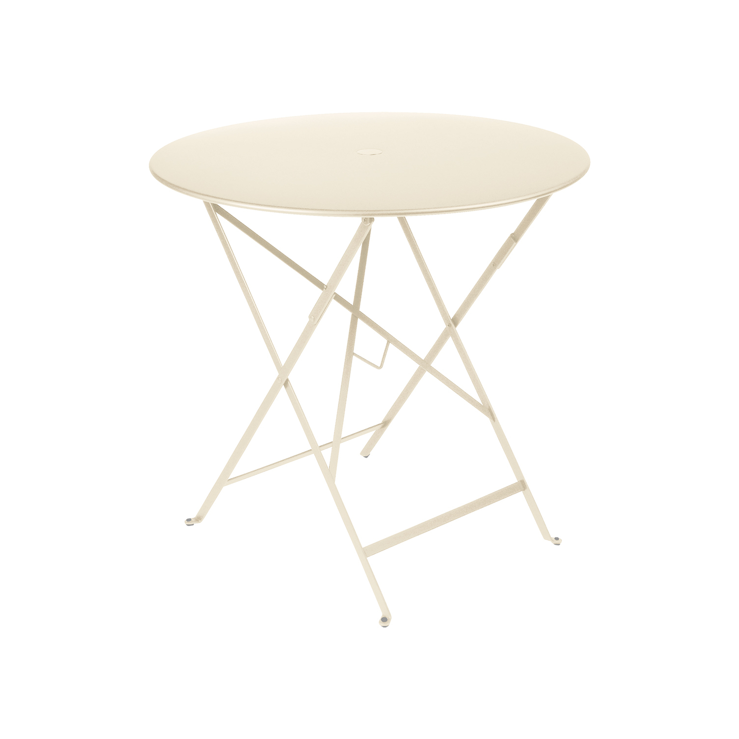 Fermob Beige - Round Table Bistro - Lacquered Steel - Designer Studio