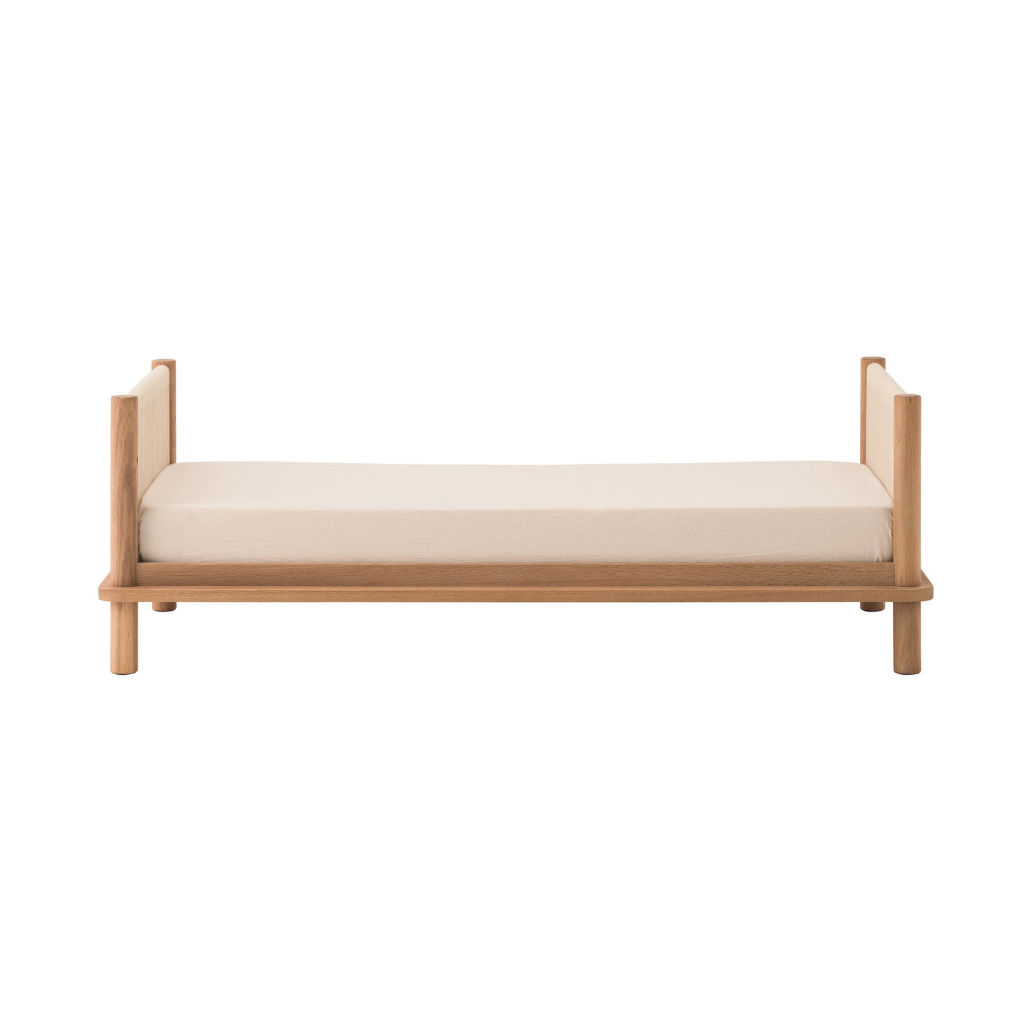 Nobodinoz - Children Bed Latitude - Natural Wood - Cotton Rope - Designer Marc Venot