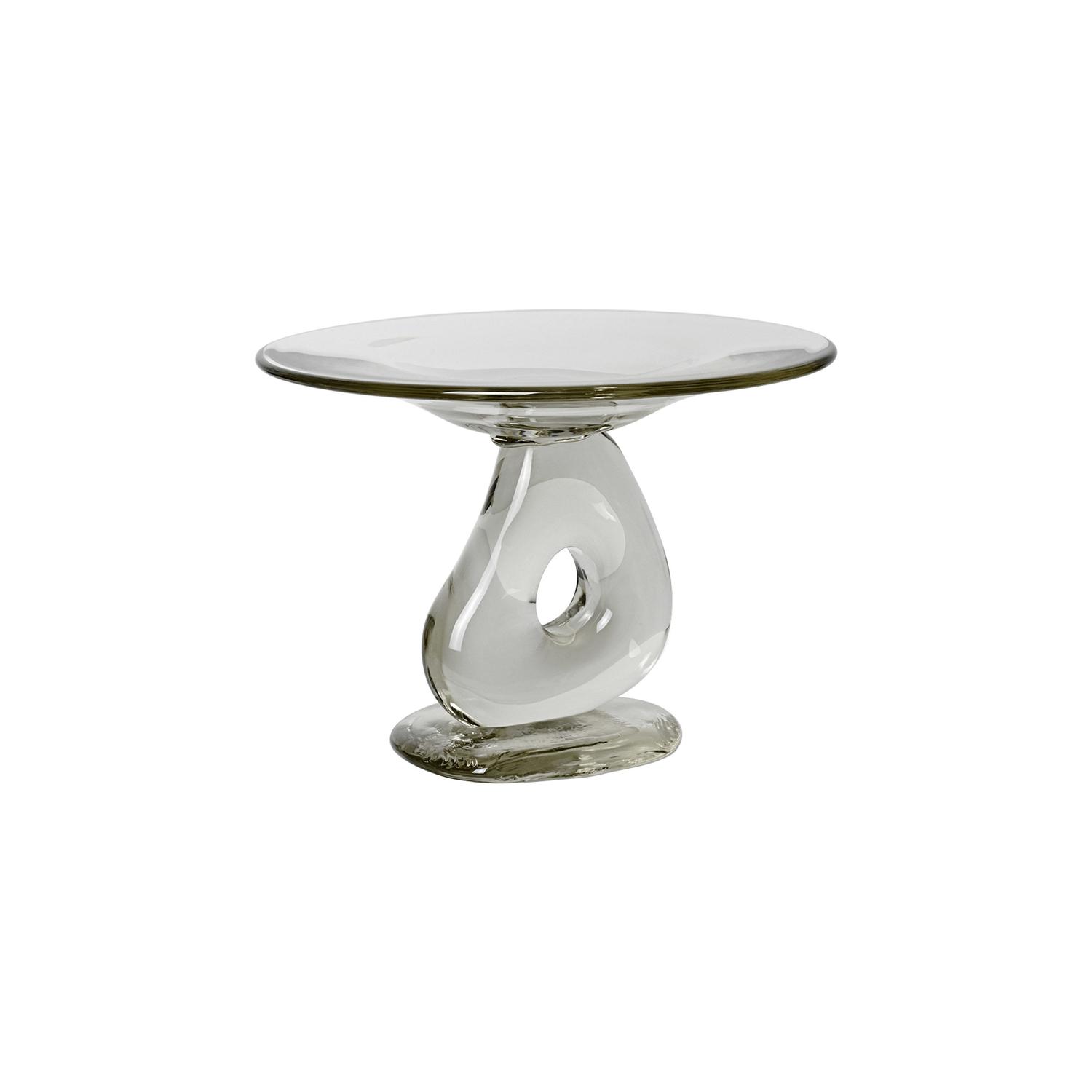 Ferm Living - Presentation Dish Damo - Transparent - Mouth Blown Glass