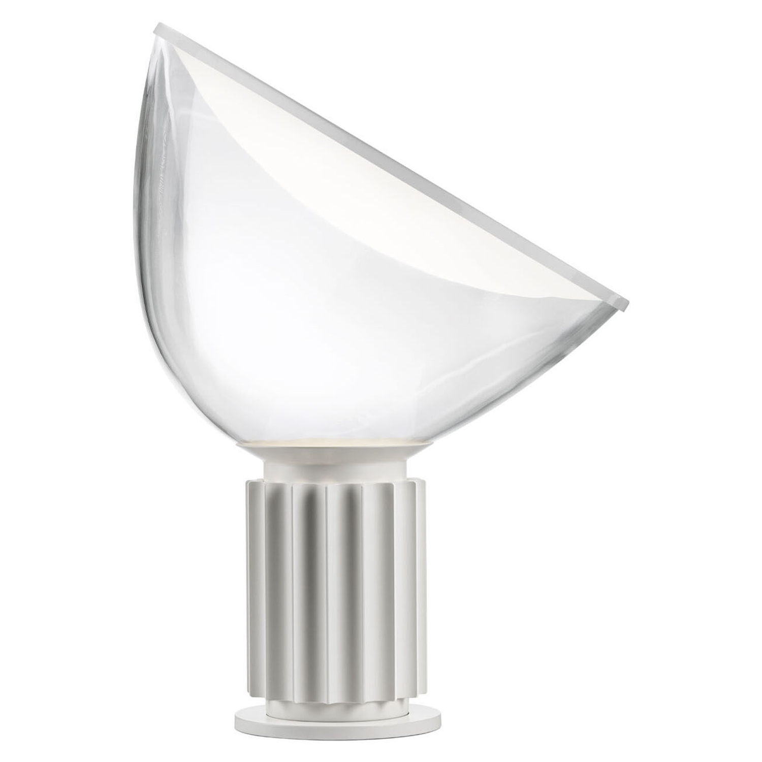 Flos - Lampe de table Taccia - Blanc - Verre soufflé - Designer Pier Giacomo Castiglioni