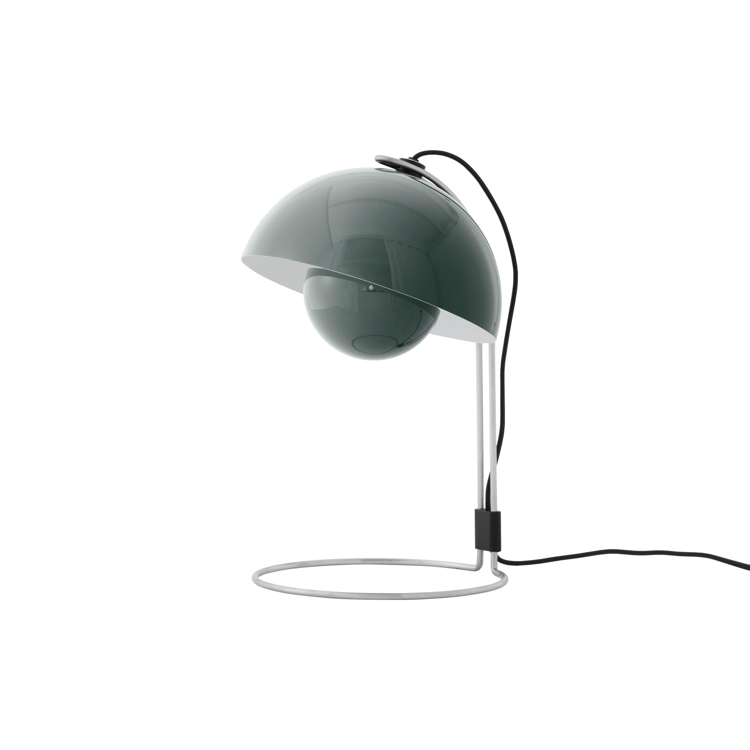 &tradition - Lampe de table FlowerPot - Gris - Acier - Designer Verner Panton