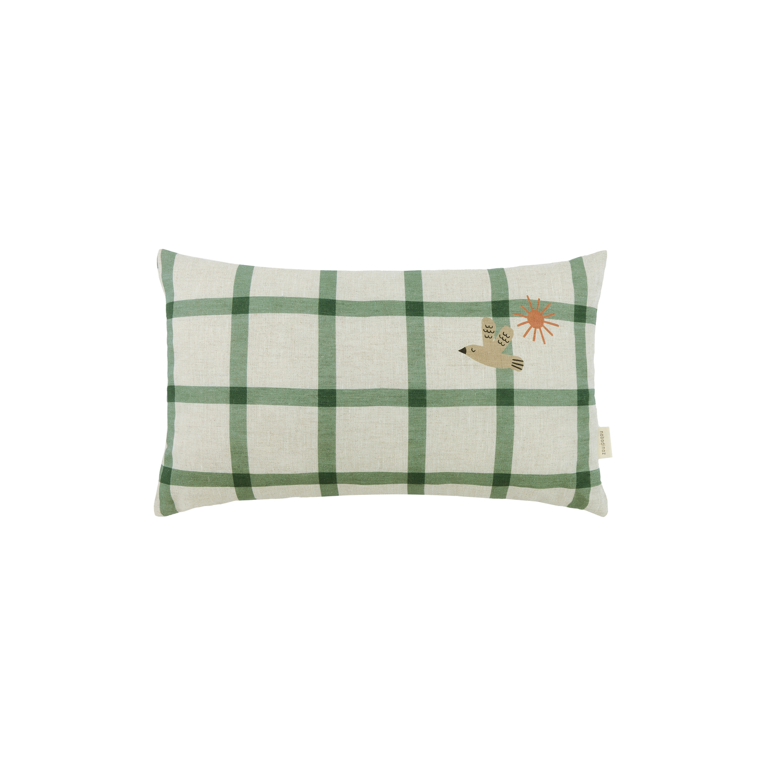 Nobodinoz Green - Cushion Vibes - French Linen