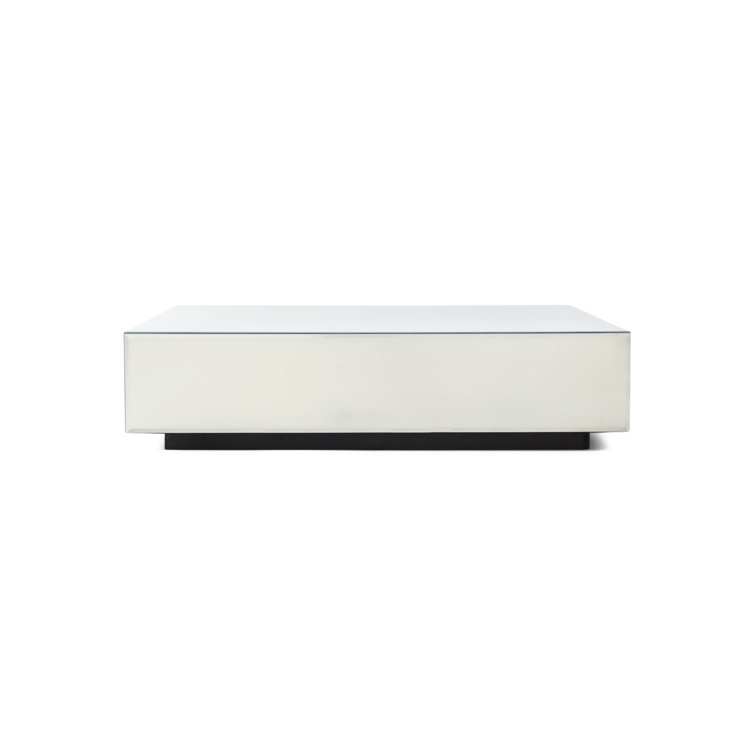 HK LIVING - Table basse Mirror Block - Blanc - Verre miroir
