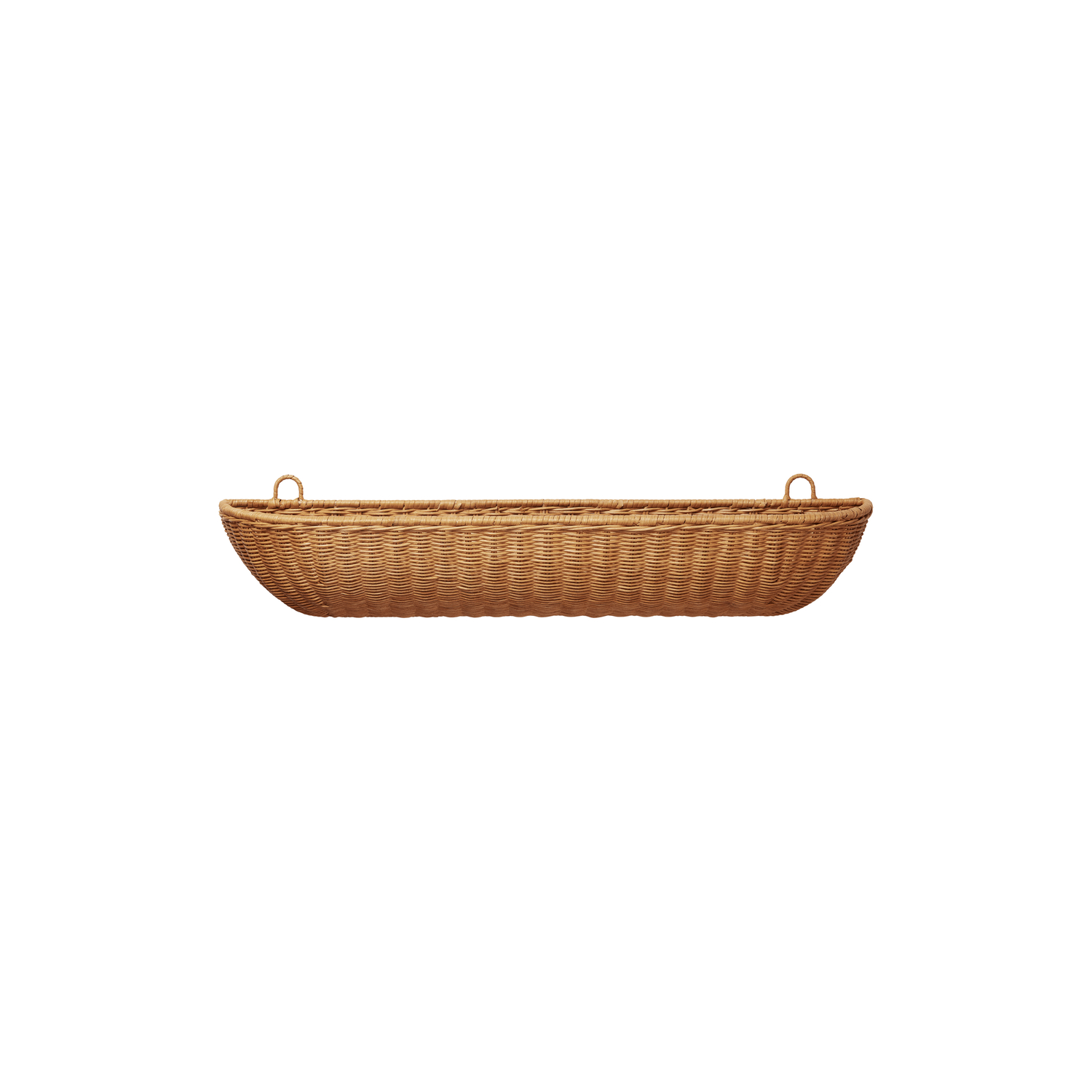 Ferm Living Light - Wall Storage Braided - Natural Wood - Woven Rattan